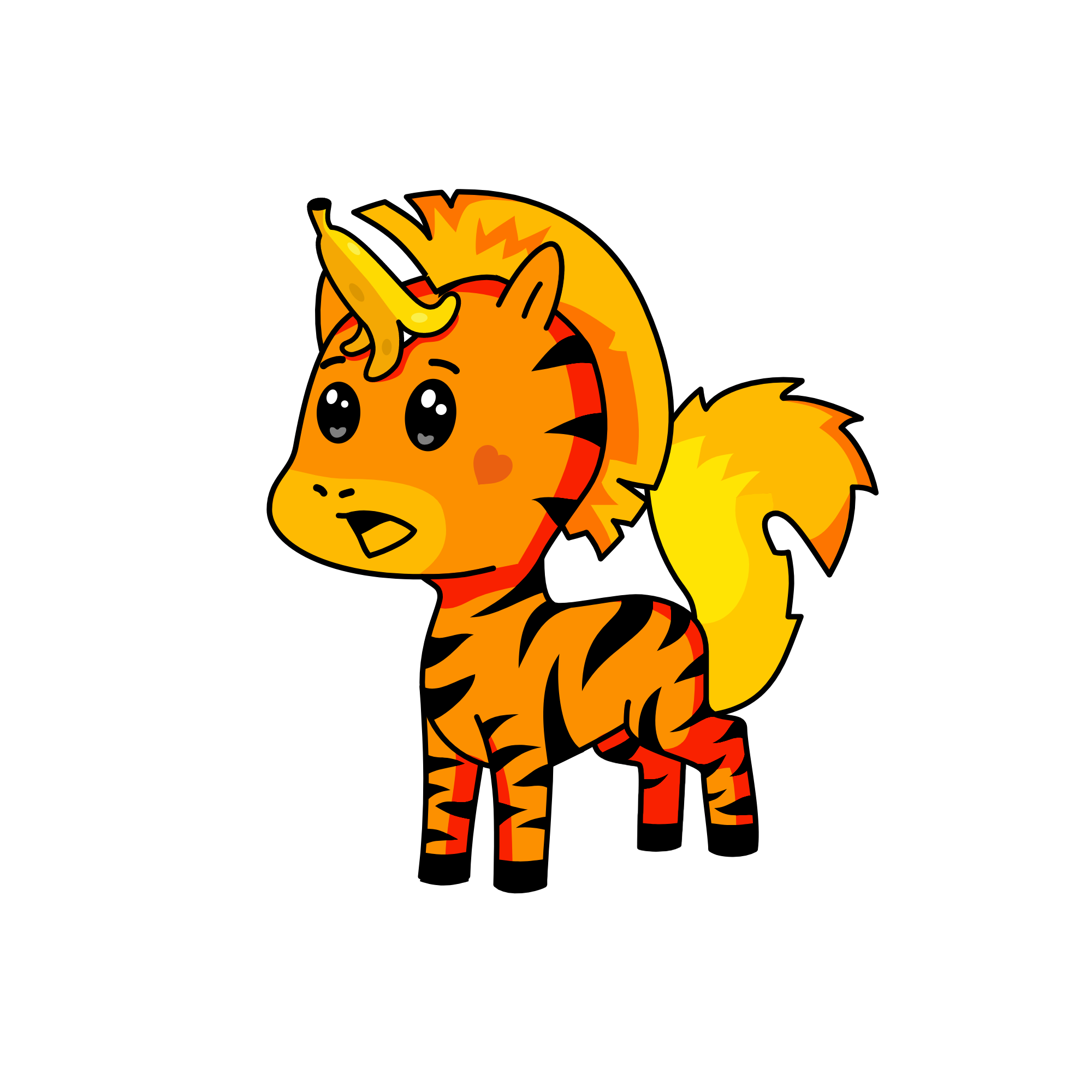 yellow, the unicorn