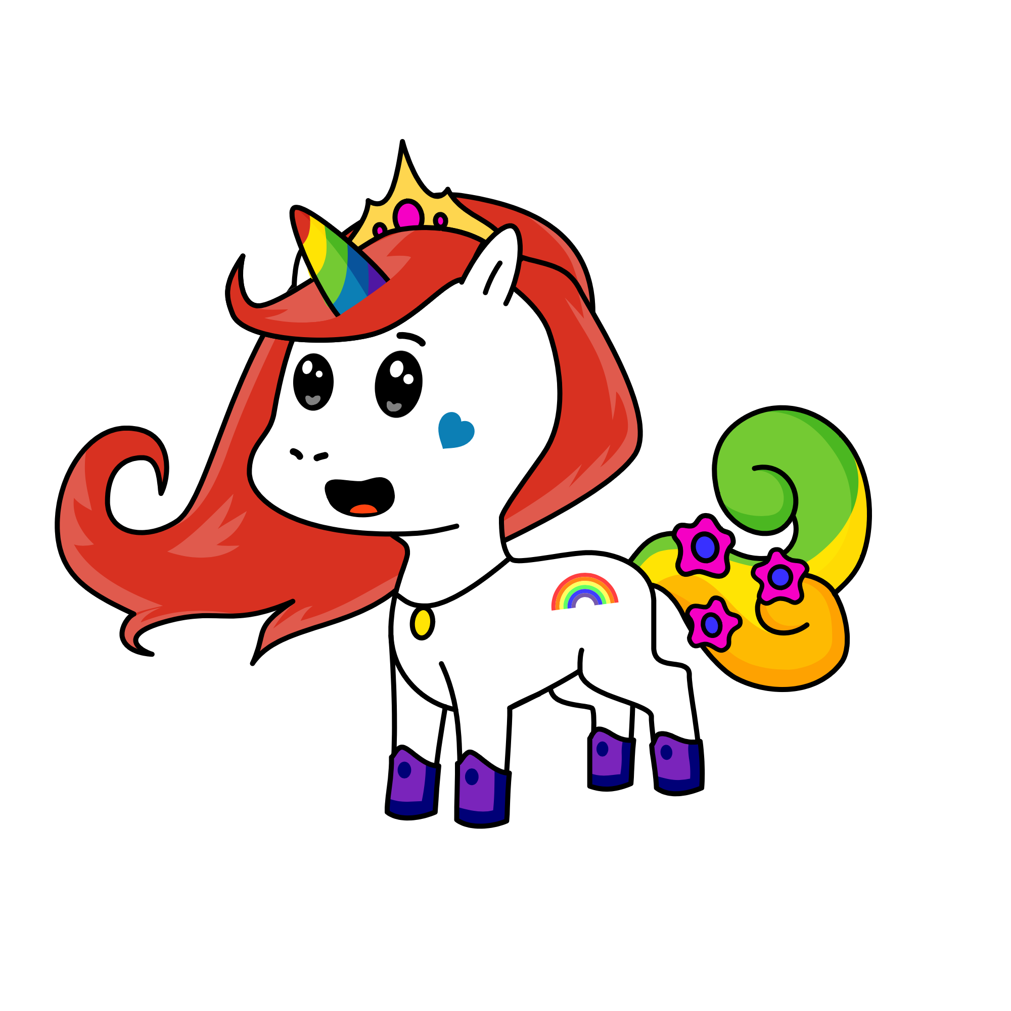 Rainbow 🌈 , the unicorn