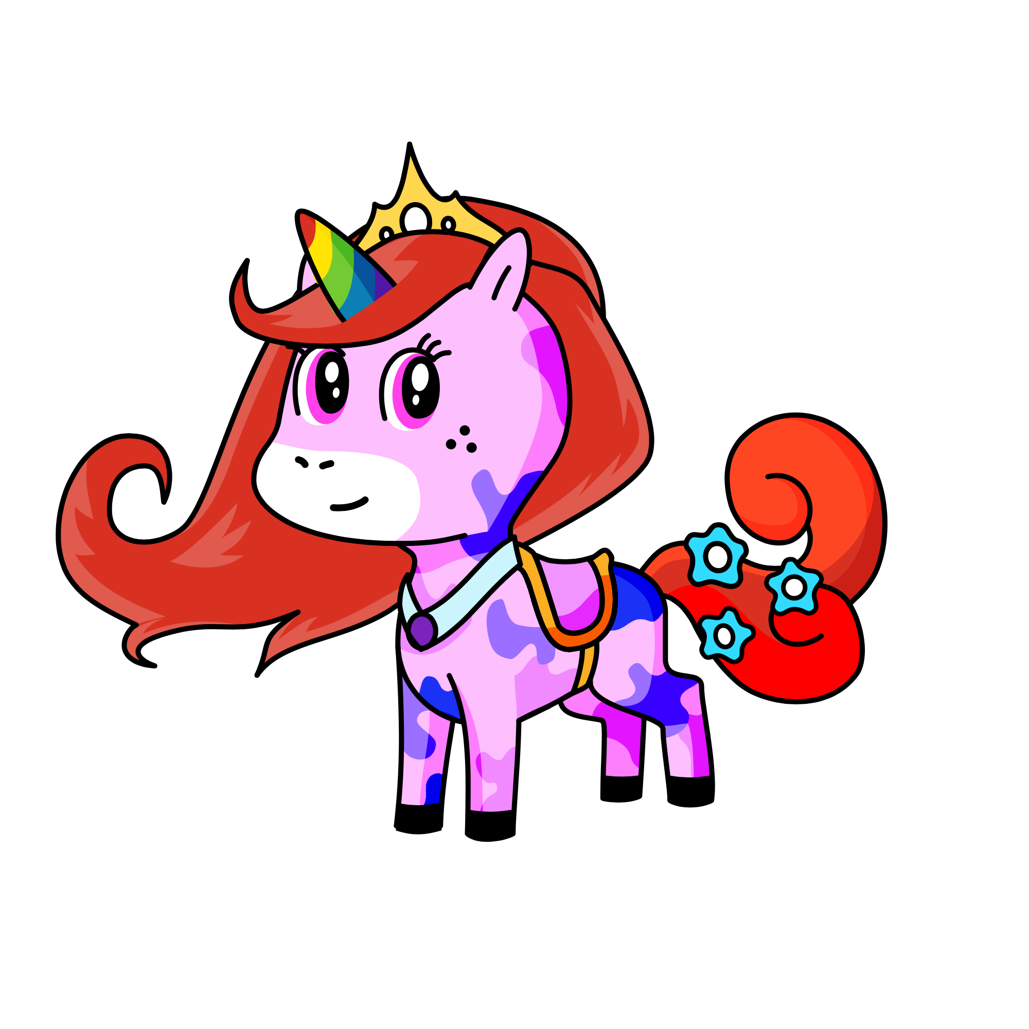 Sparkles, the unicorn