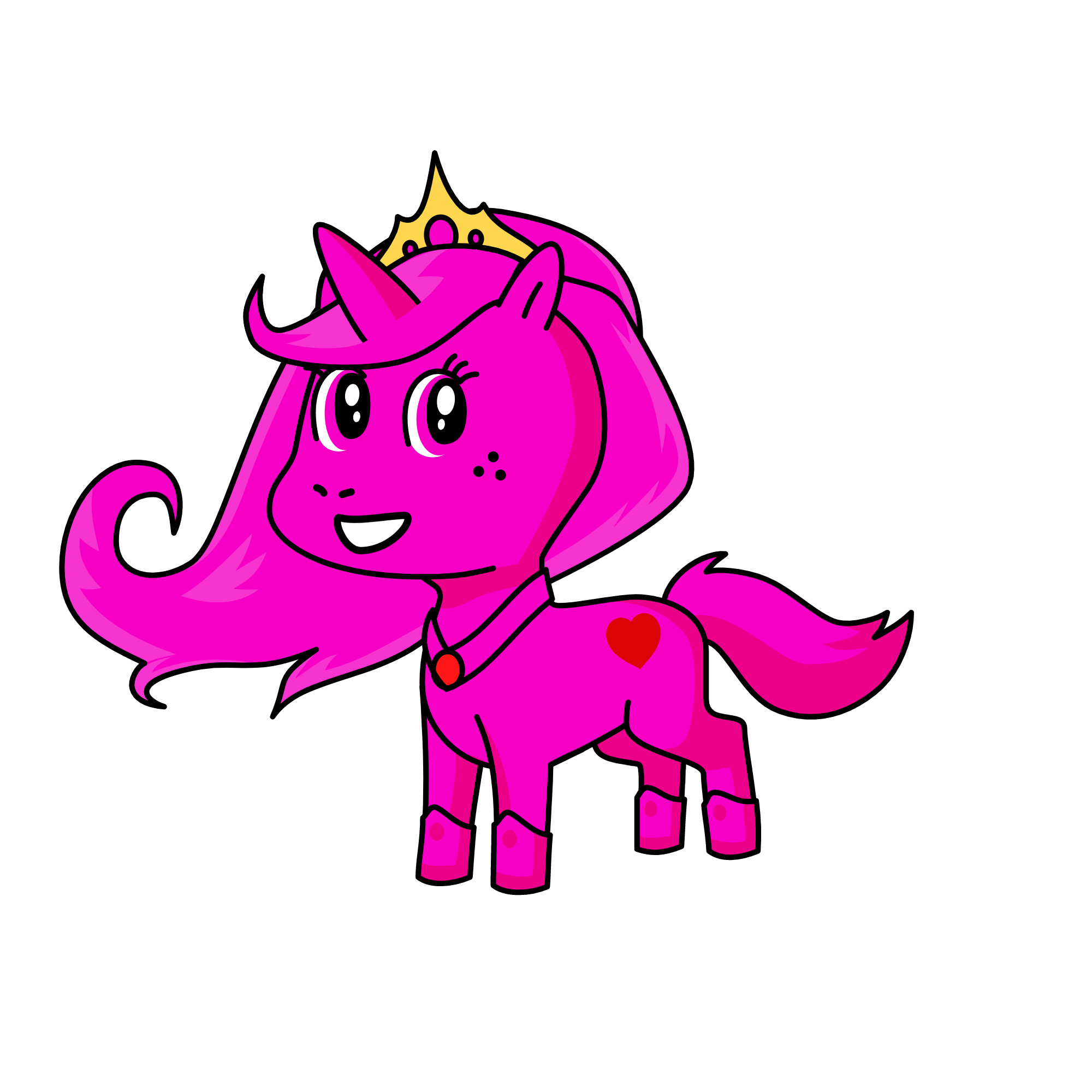 Pink, the unicorn