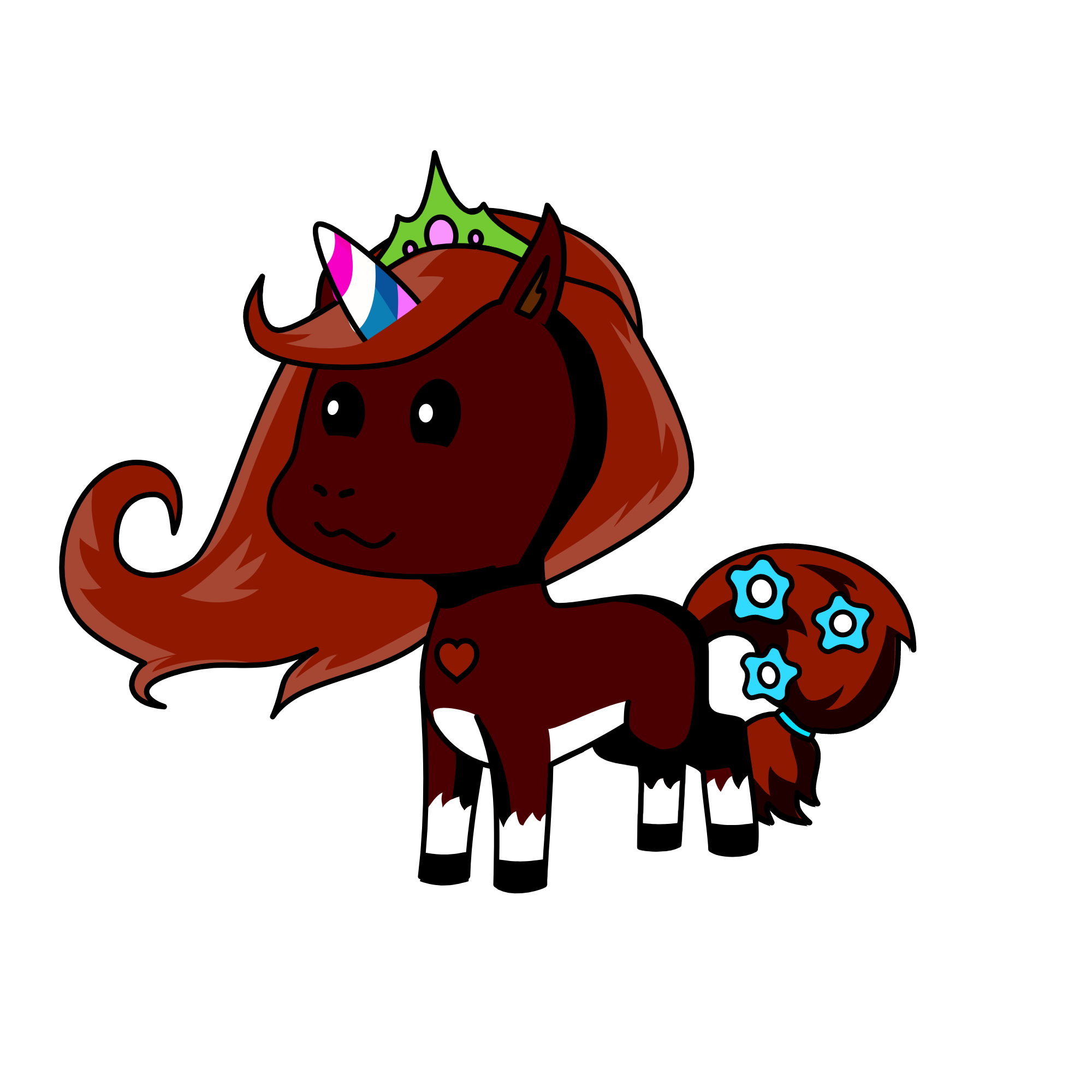 Black Beauty, the unicorn