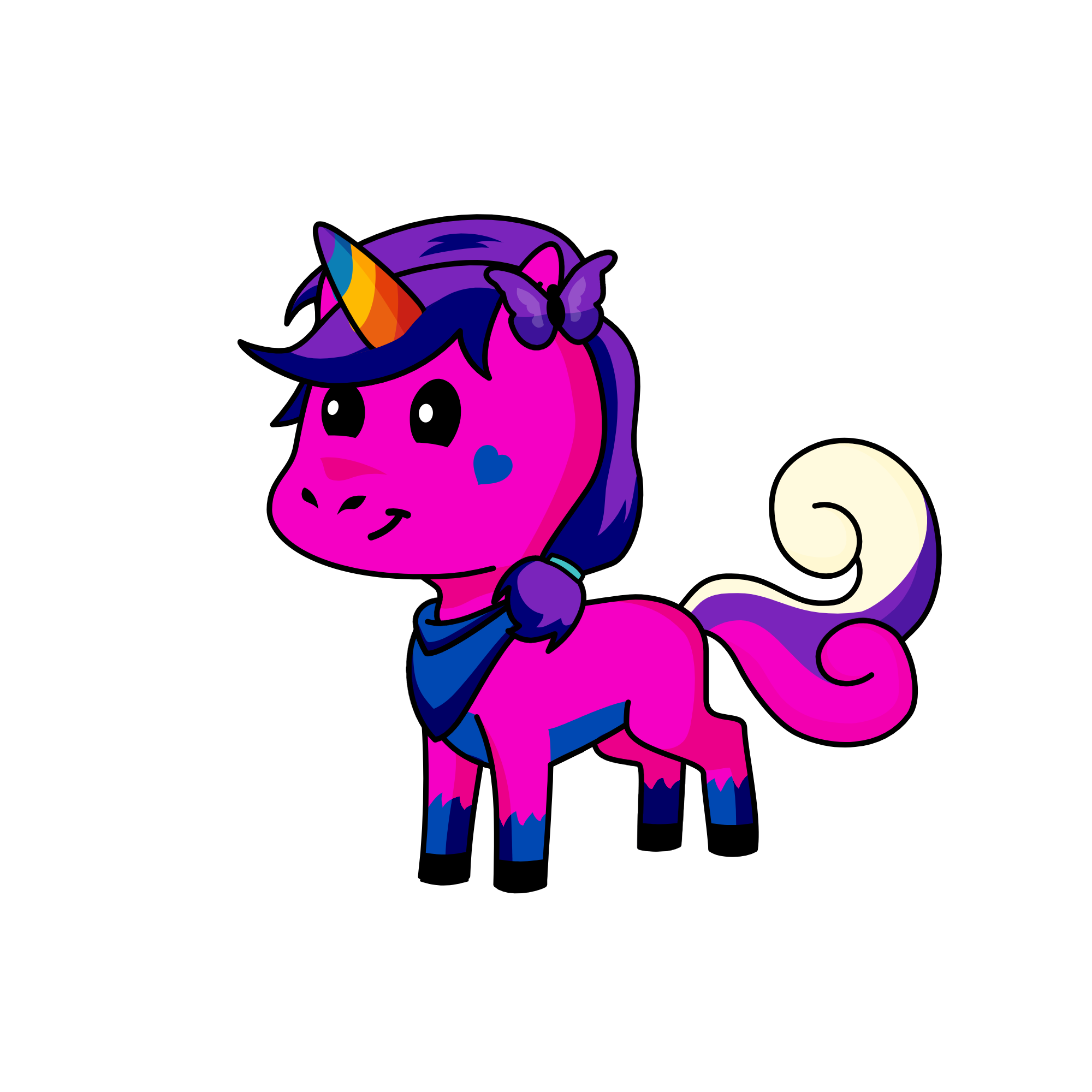 Lady Glitter Sparkle, the unicorn