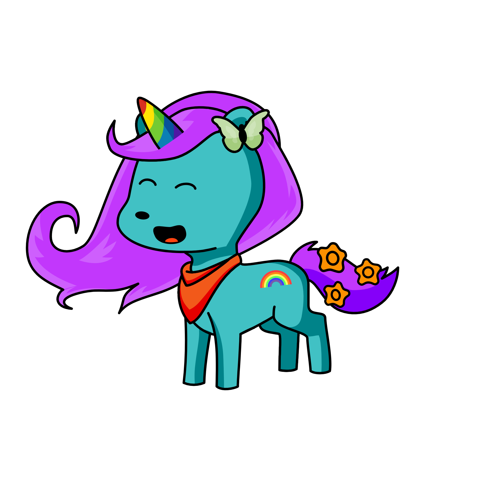 rainbow, the unicorn