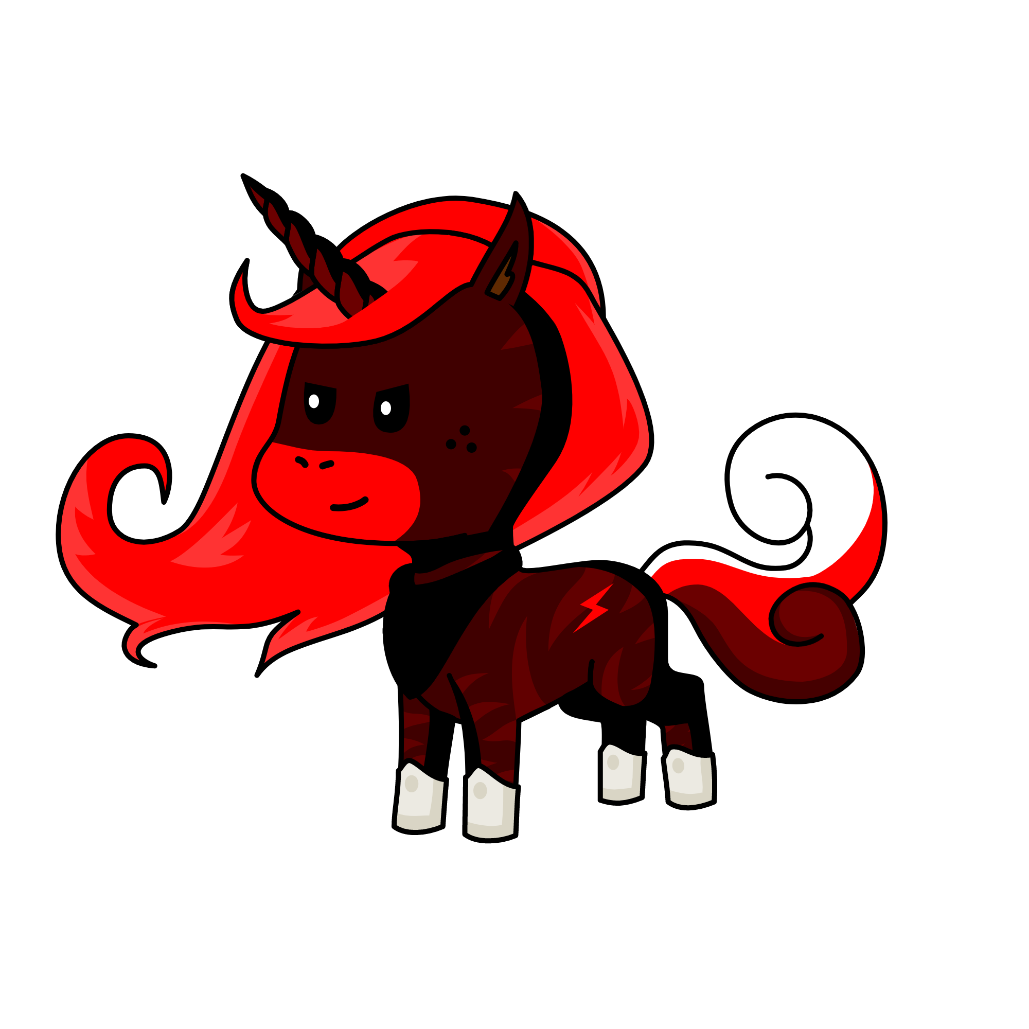 Red, the unicorn