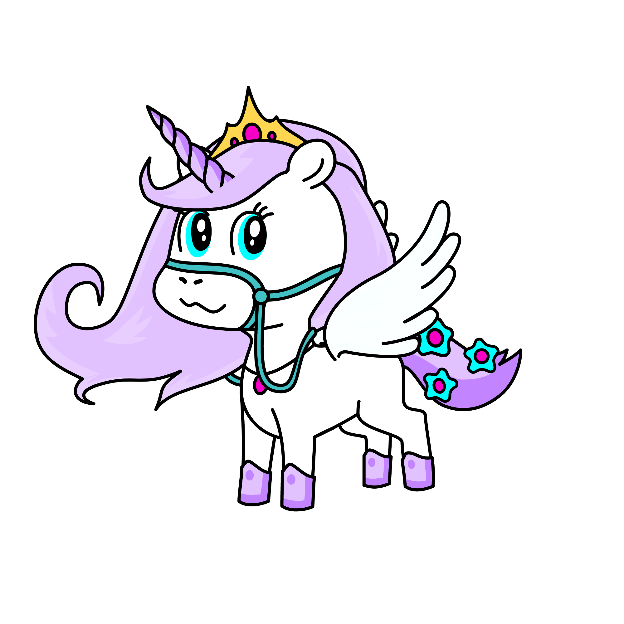 Violet, the unicorn