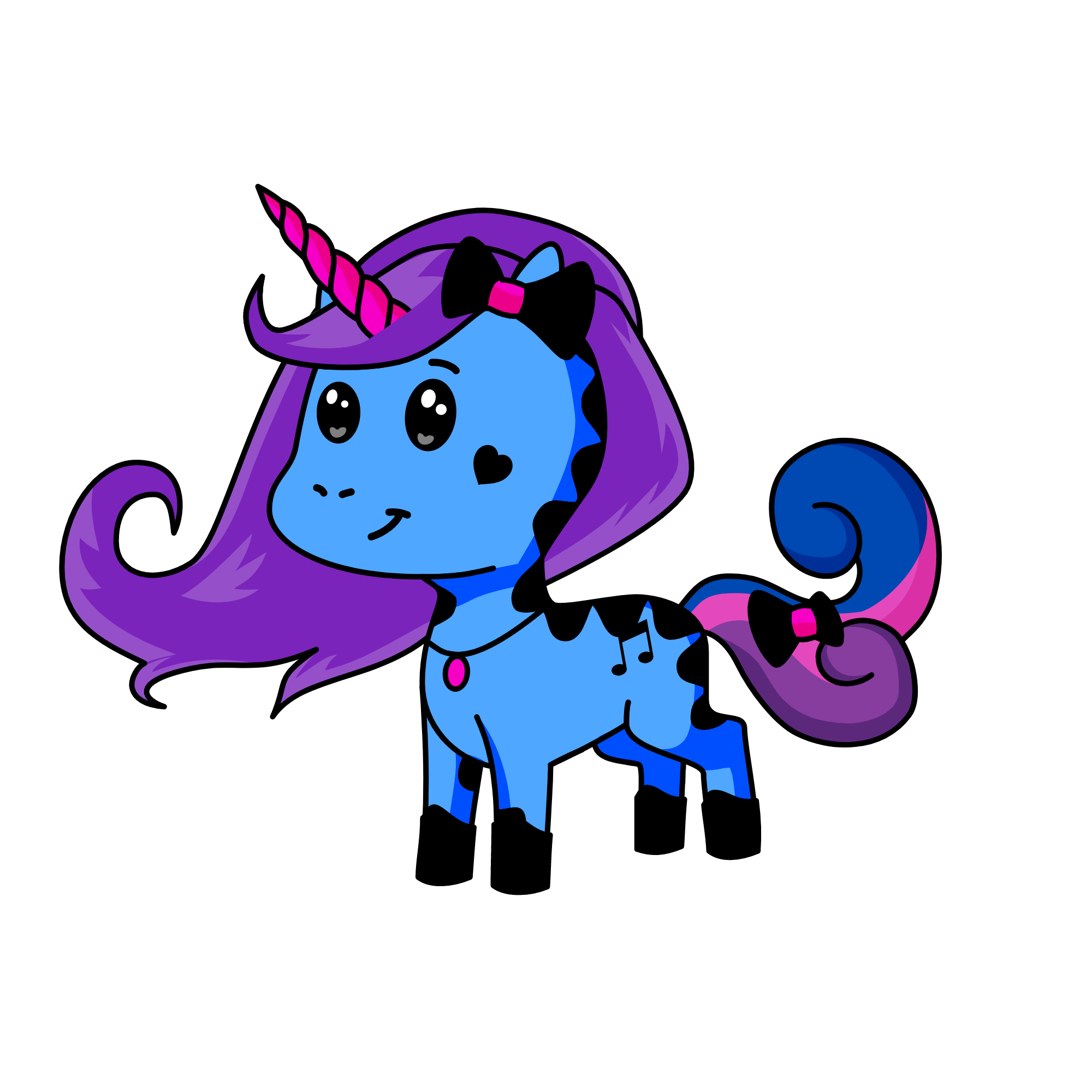 Alina and Tahlia, the unicorn