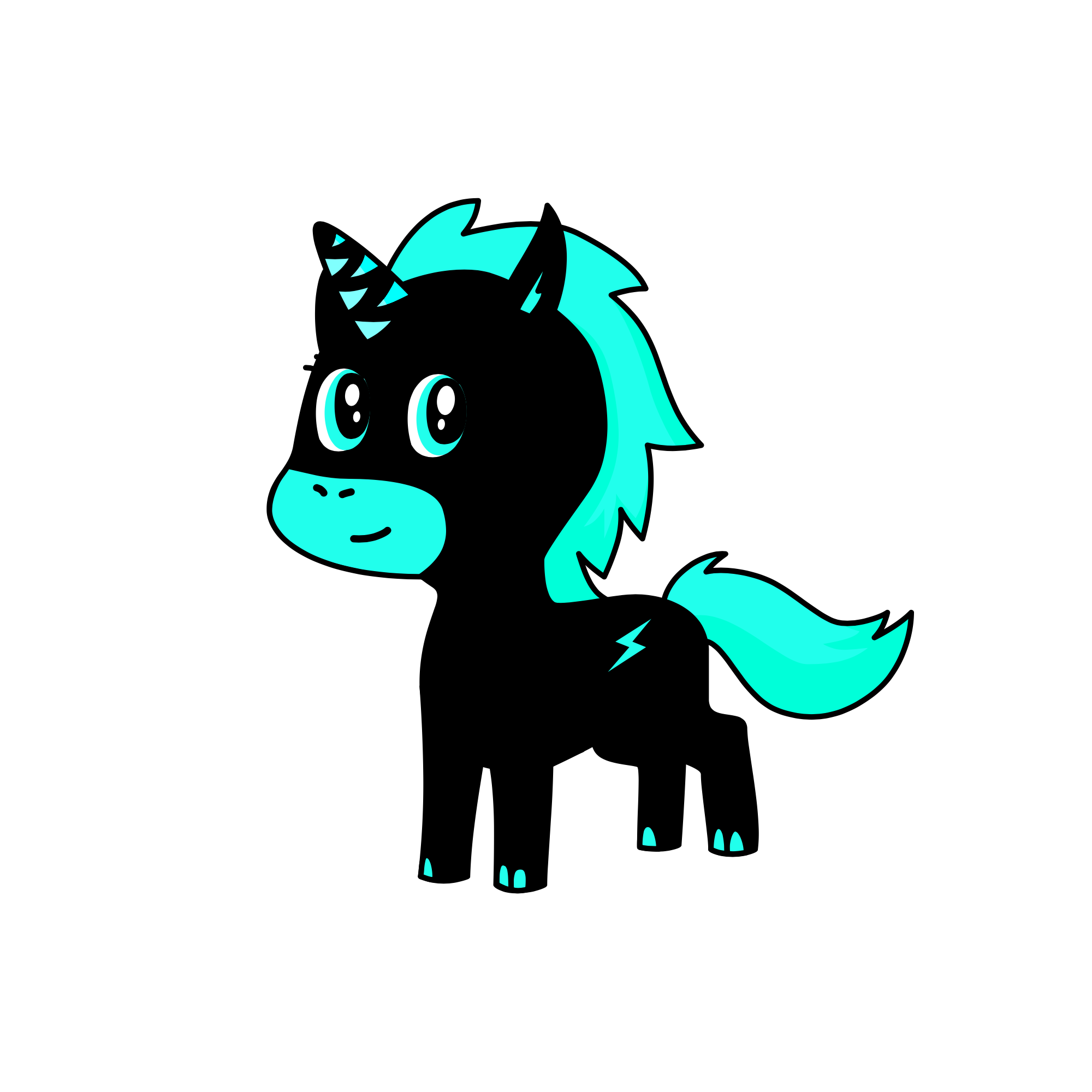 neon, the unicorn
