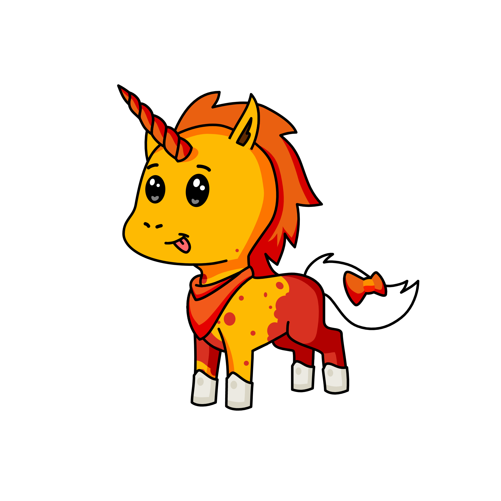 Cuddles, the unicorn