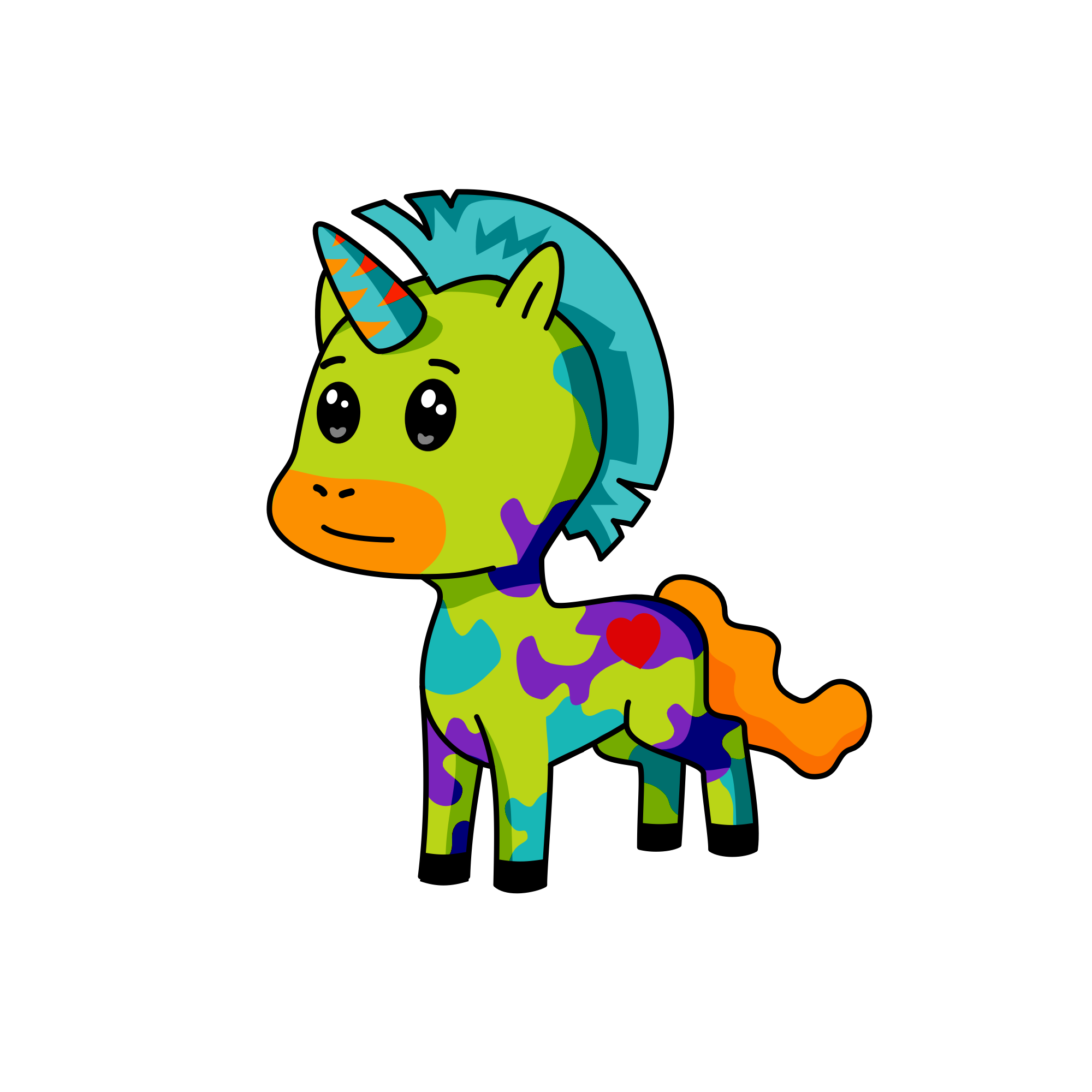Spray, the unicorn