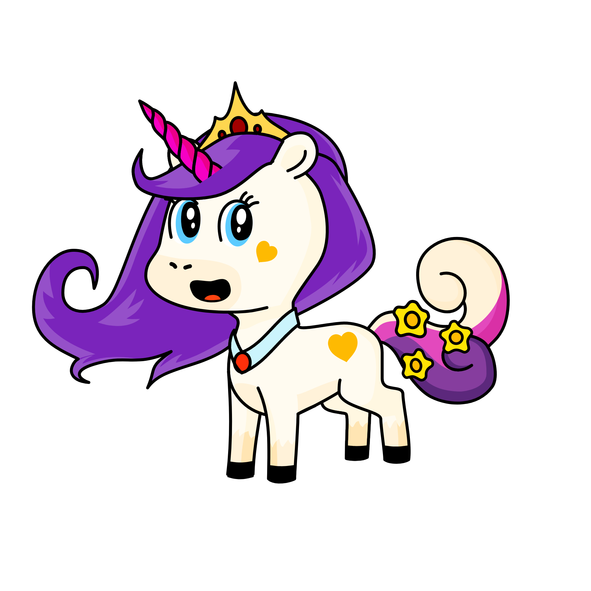the prinnnnnncess, the unicorn