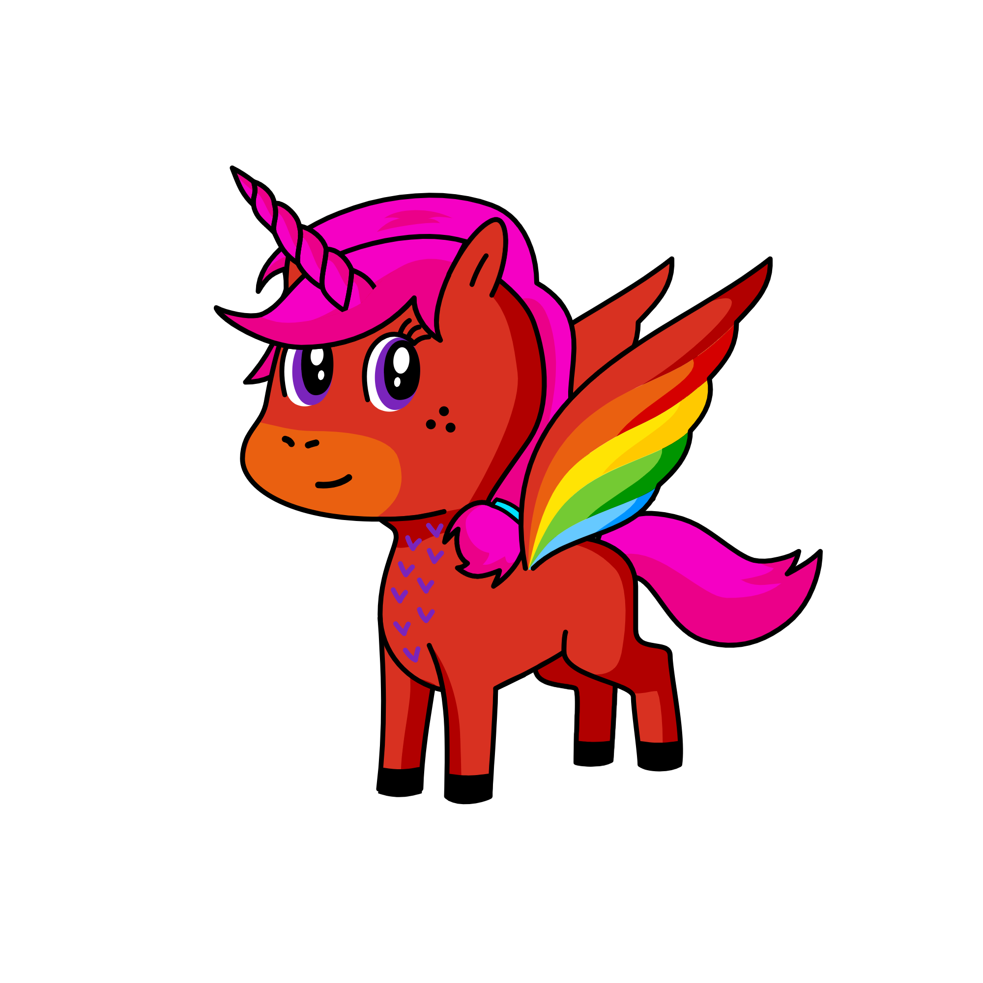 Rainbowinya, the unicorn