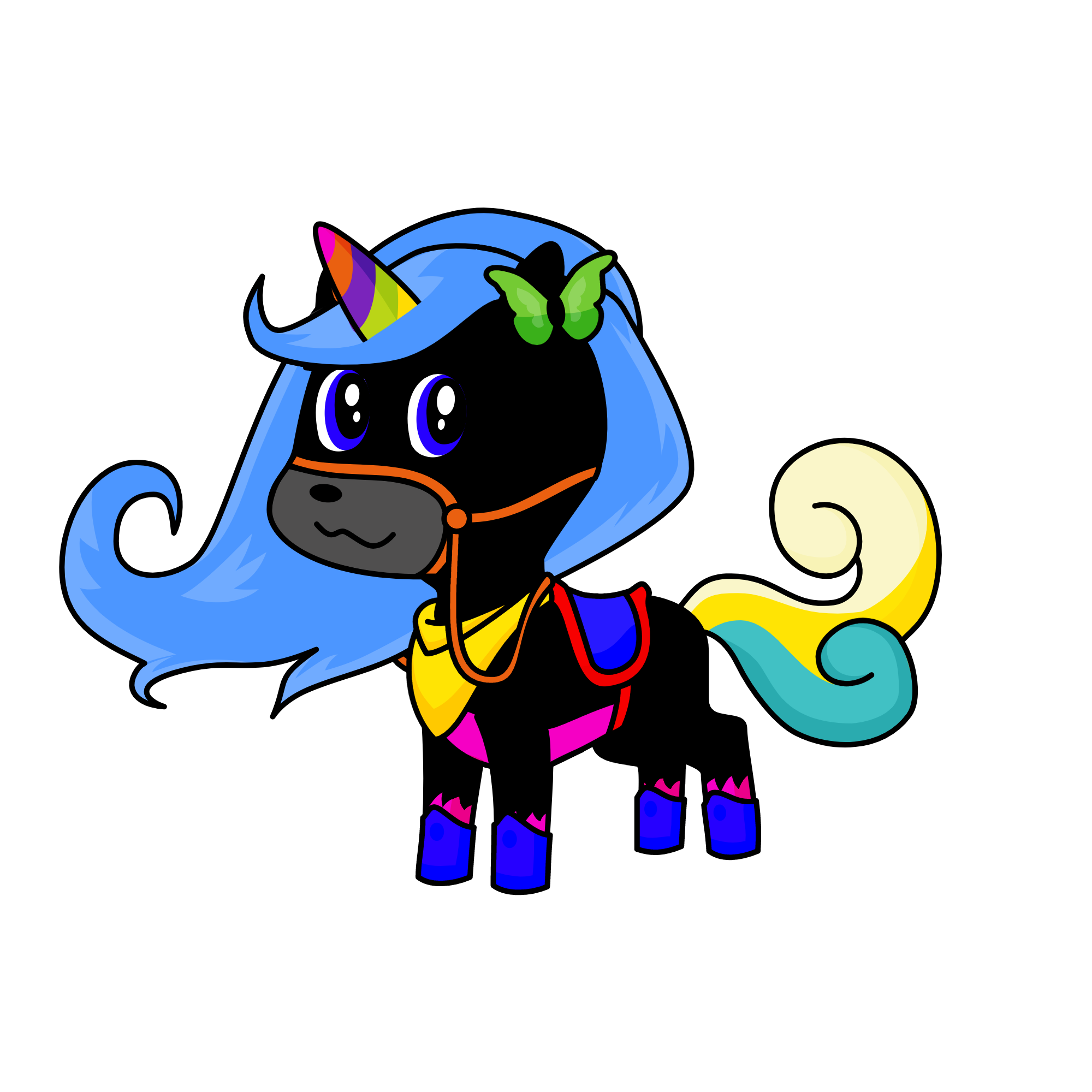 rainbow dash, the unicorn