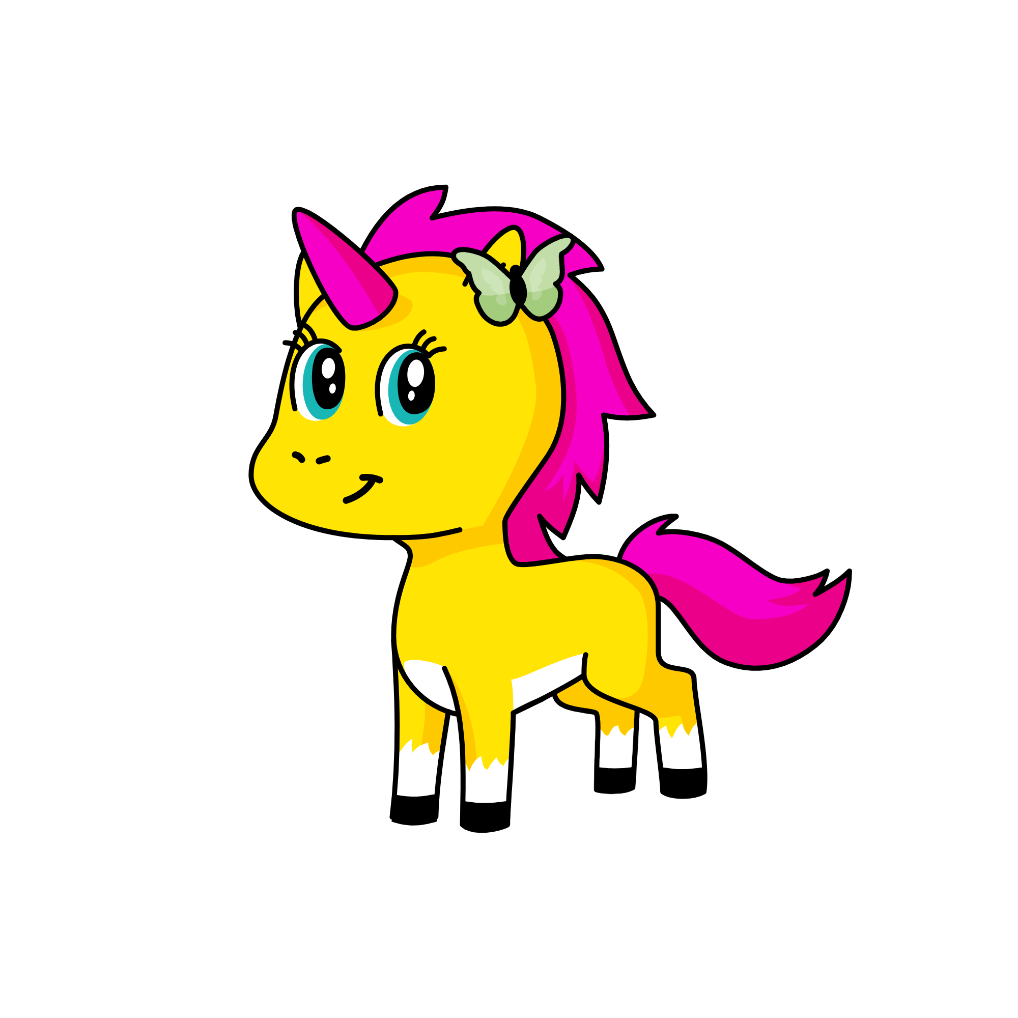 Fluttershy, the unicorn