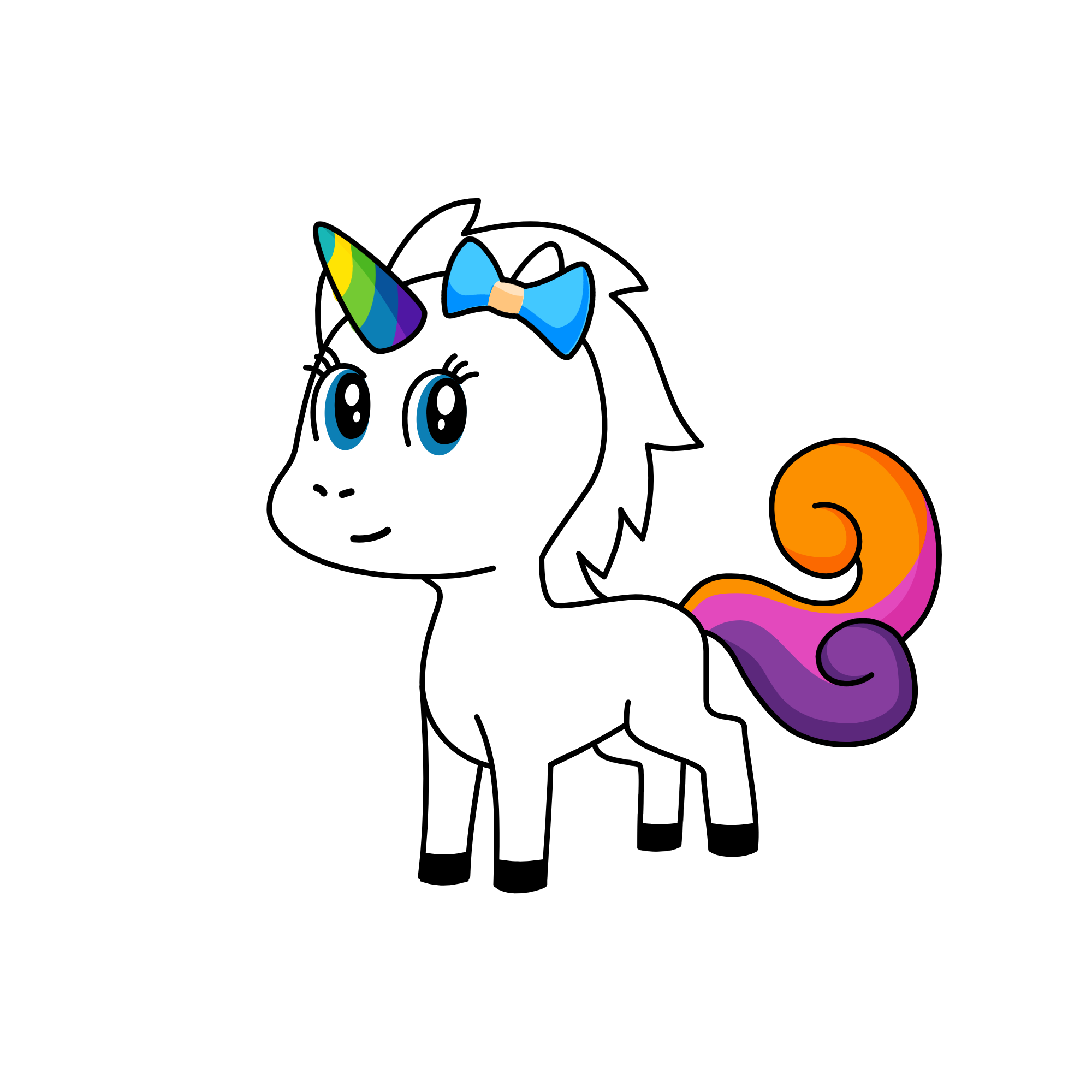 Lil Rainbow Shimmer, the unicorn