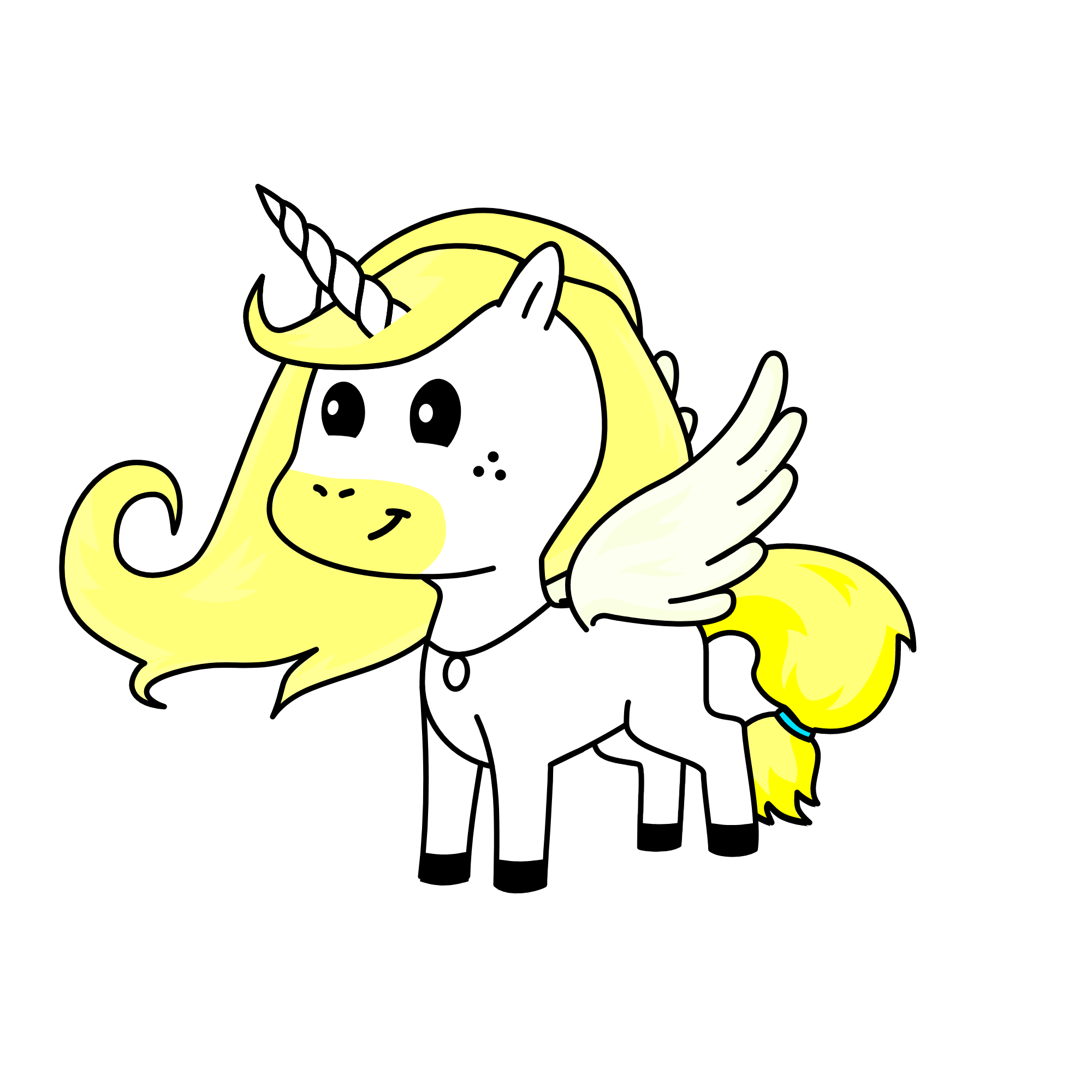 Angelica the Angel Unicorn, the unicorn
