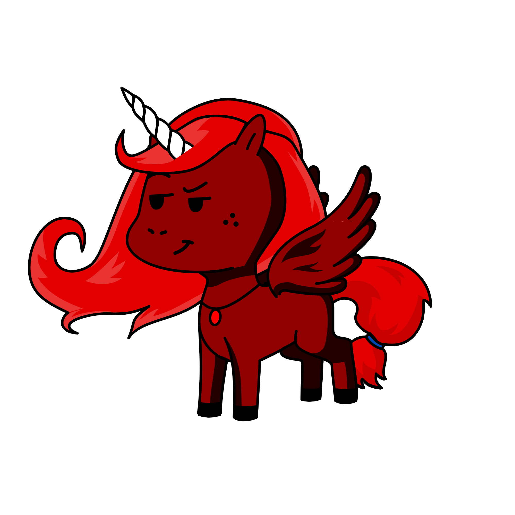 Blaze the Demon Unicorn, the unicorn