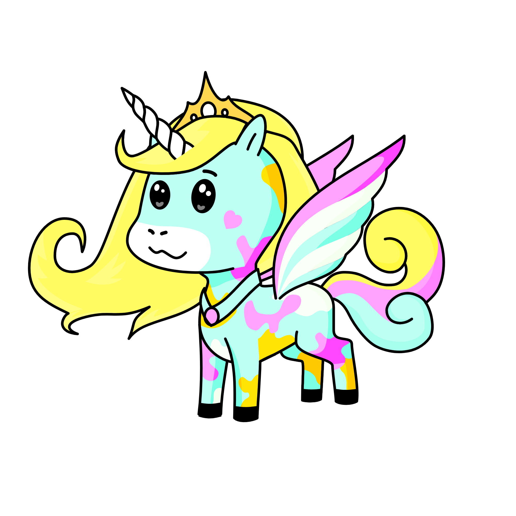 Cotton Candia, the unicorn