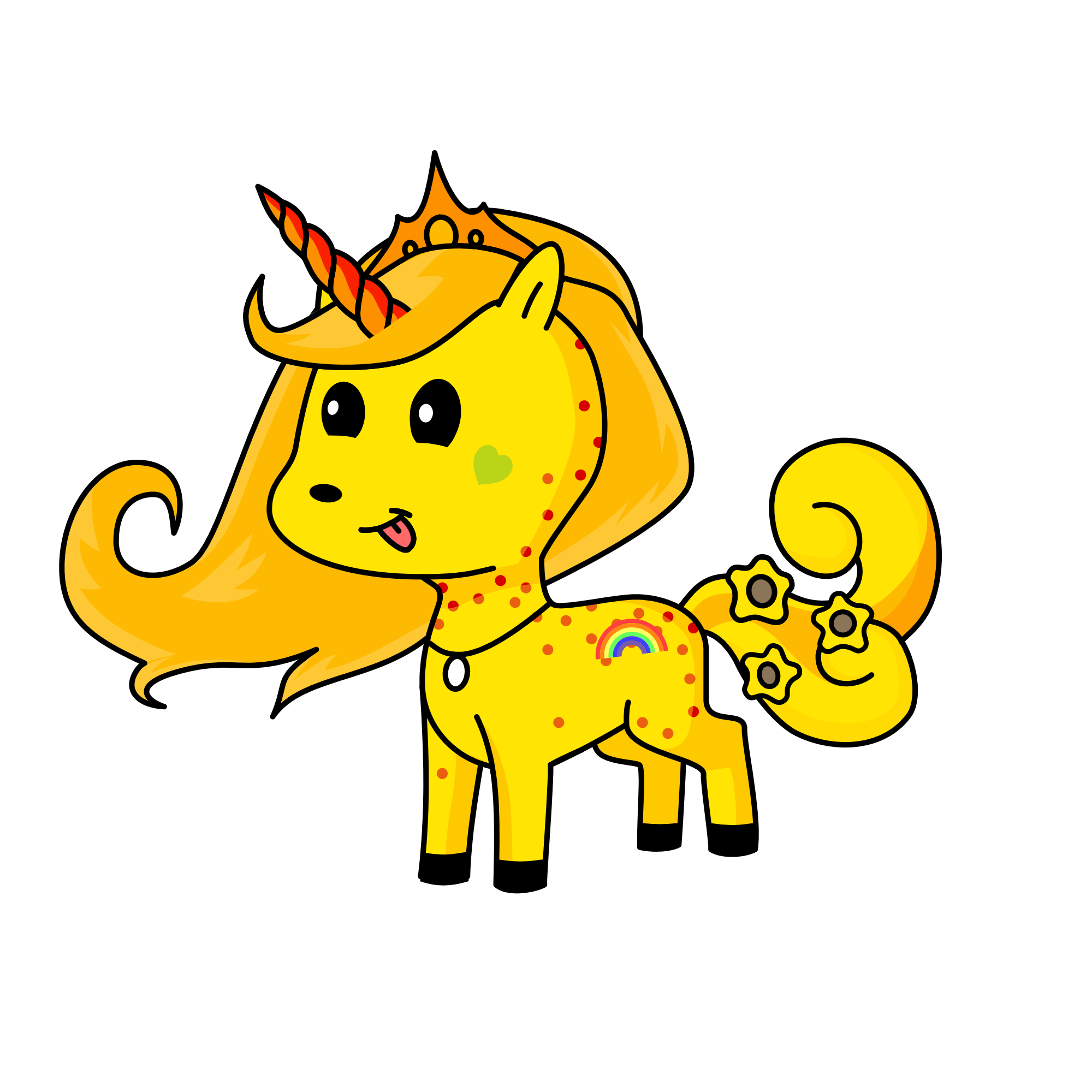 Princess sunflower , the unicorn