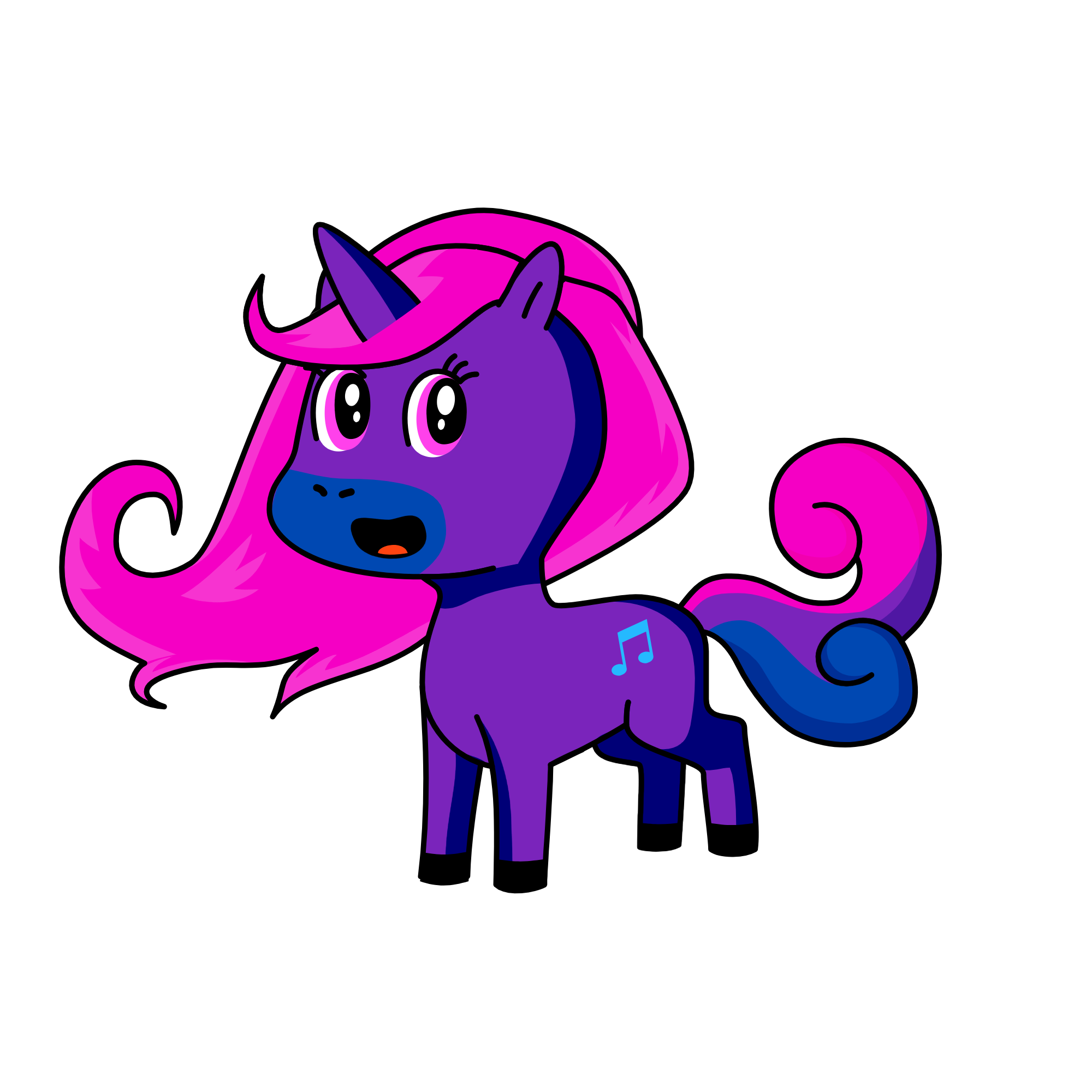 bi-pride, the unicorn