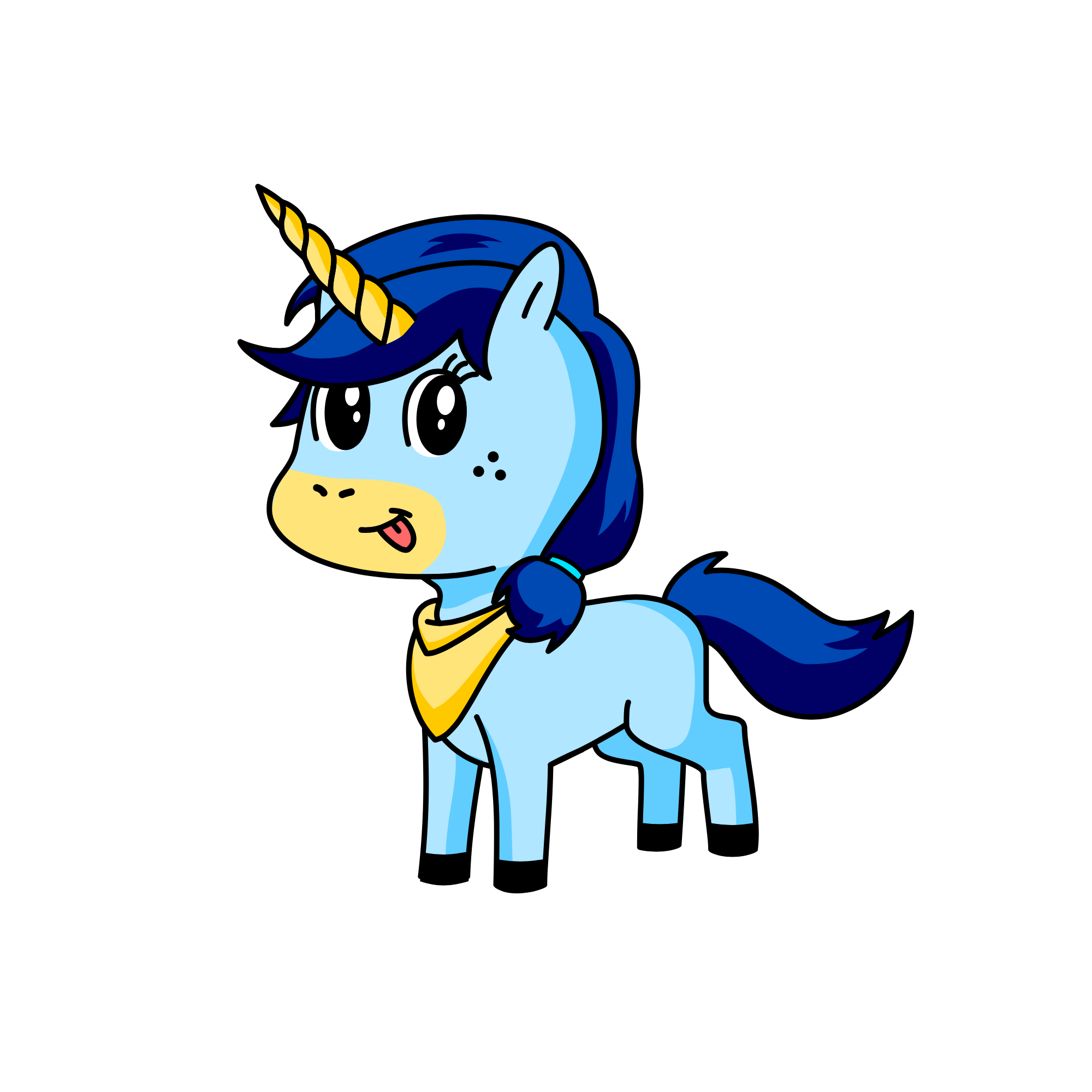Dizzy, the unicorn