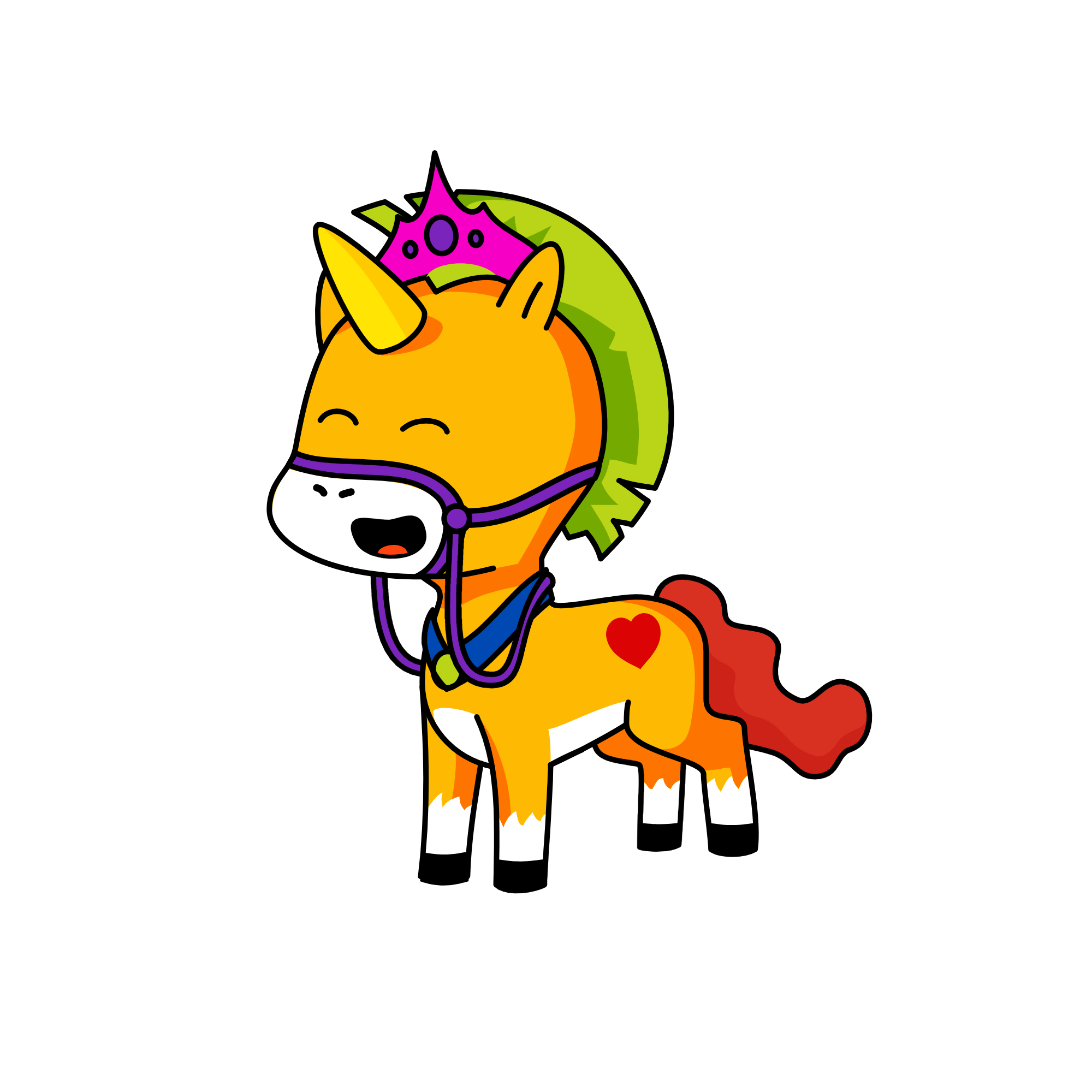 pineapple prince, the unicorn