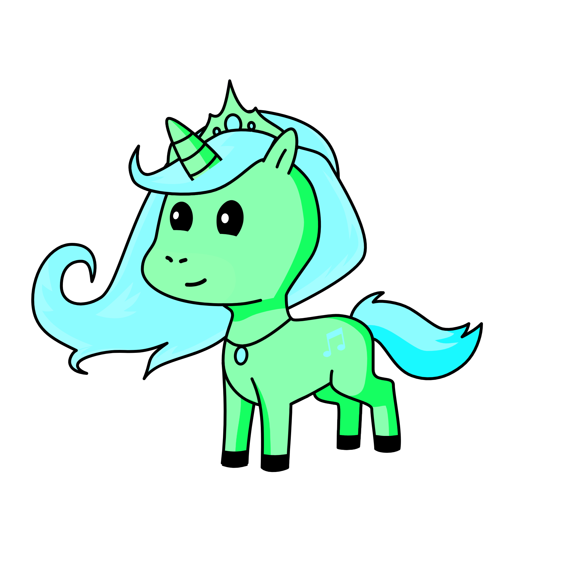 minty princess, the unicorn