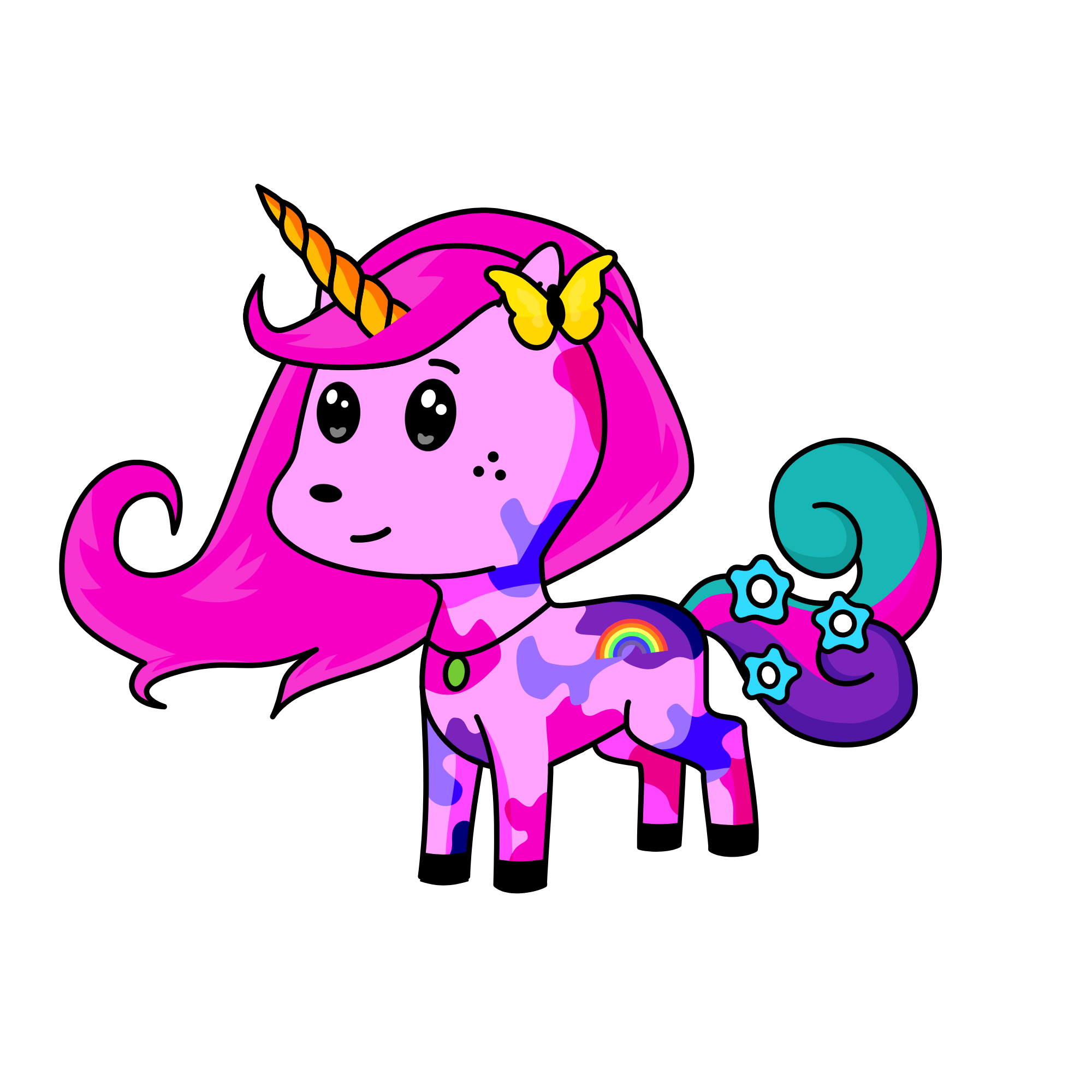 Emily princess of the swaying trees, the unicorn