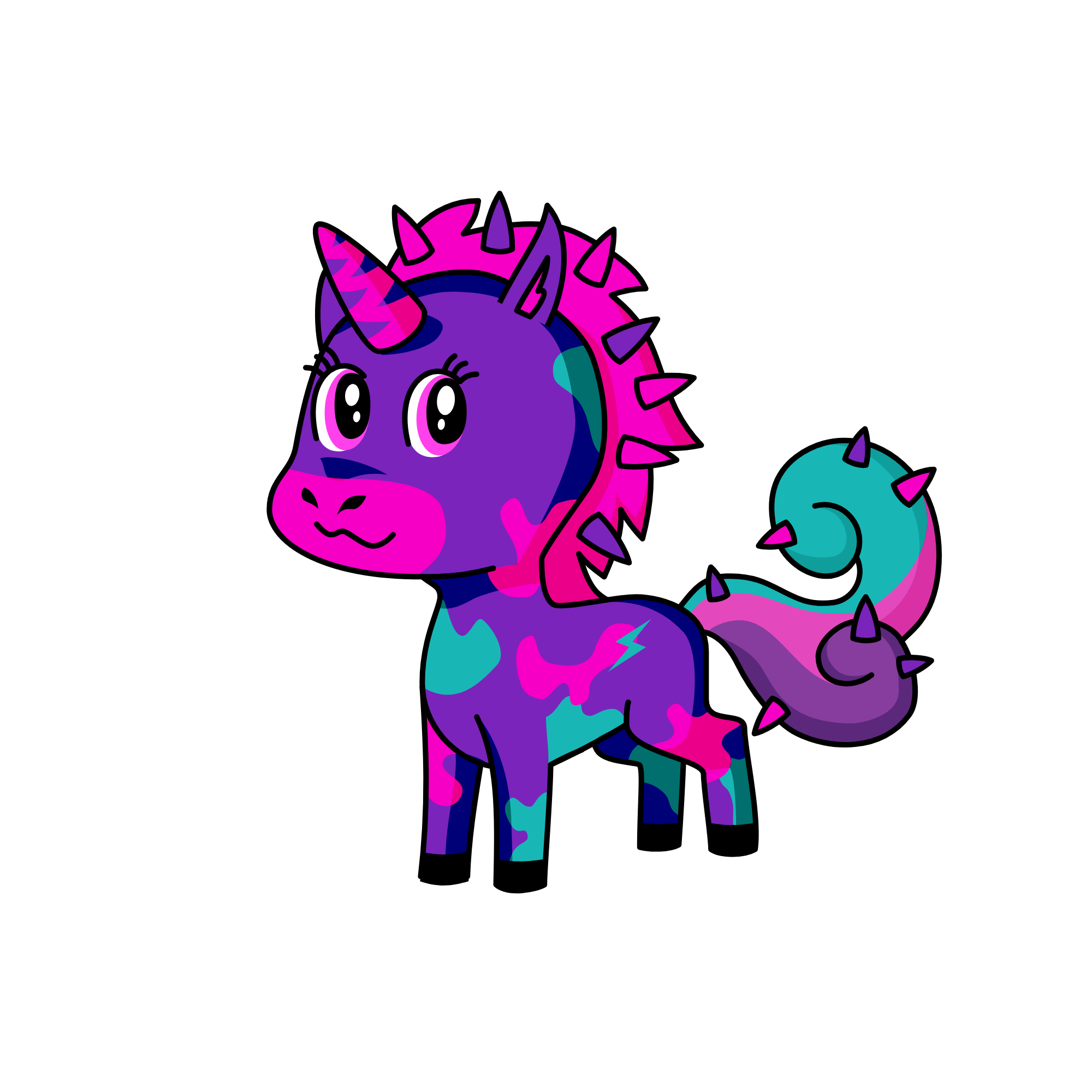 rainbow dash, the unicorn