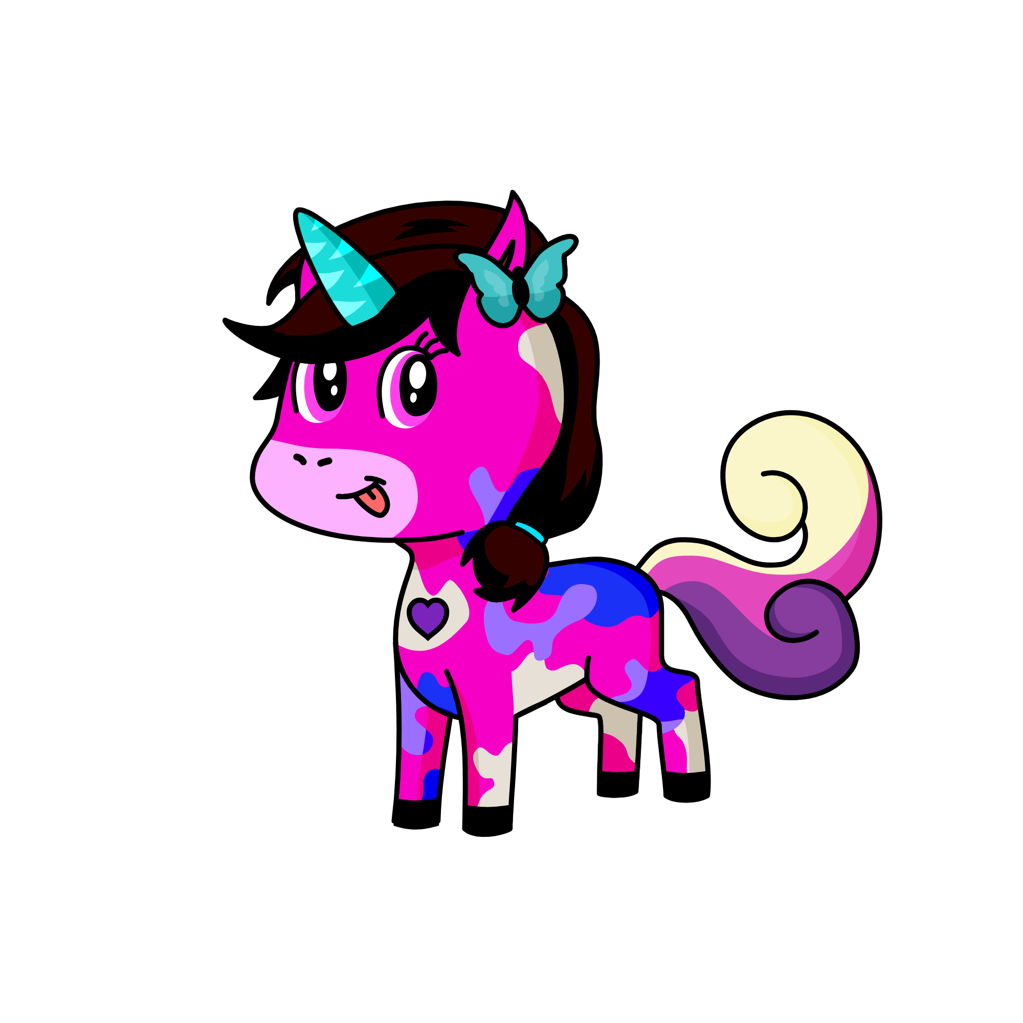 Pinky, the unicorn