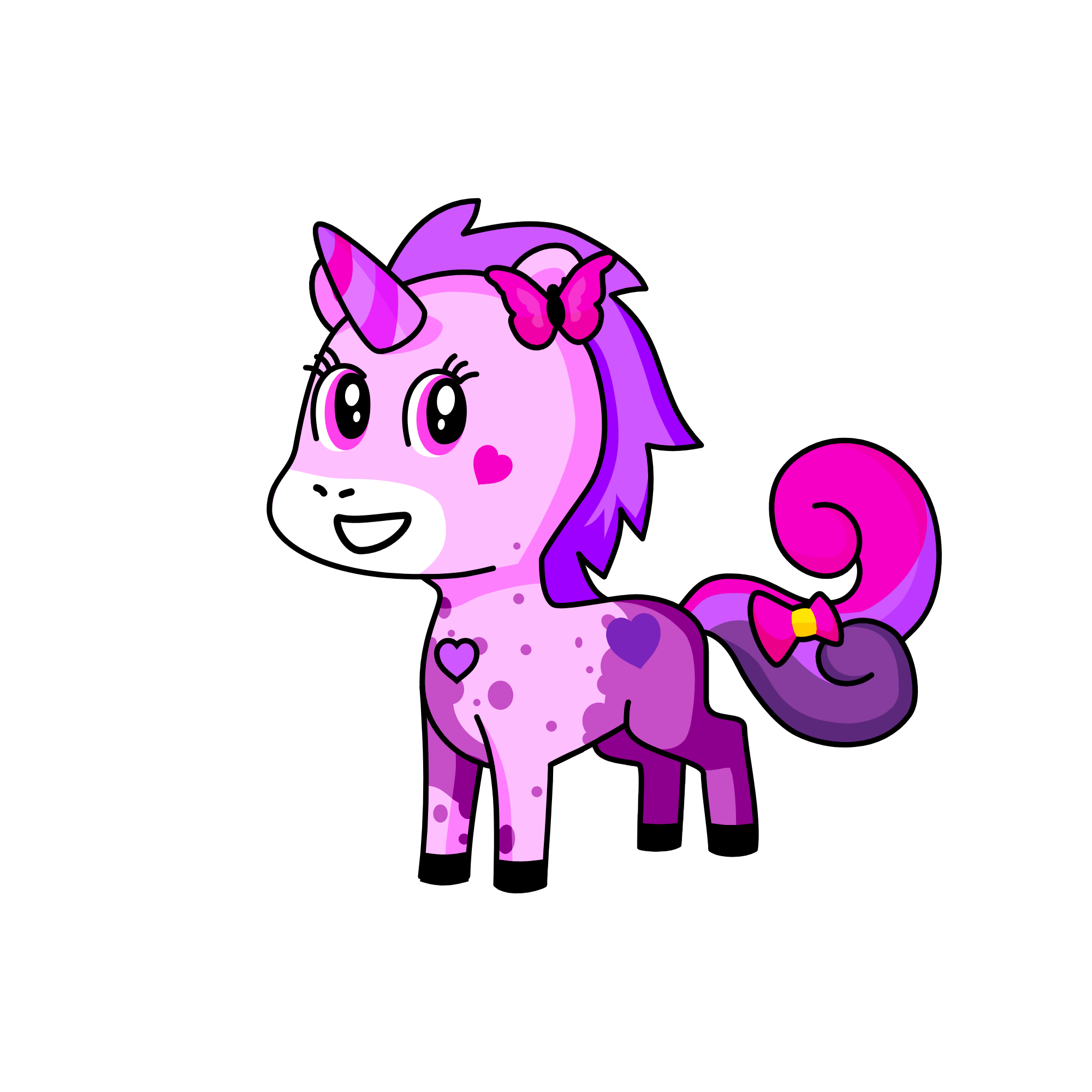 Pink Queen, the unicorn