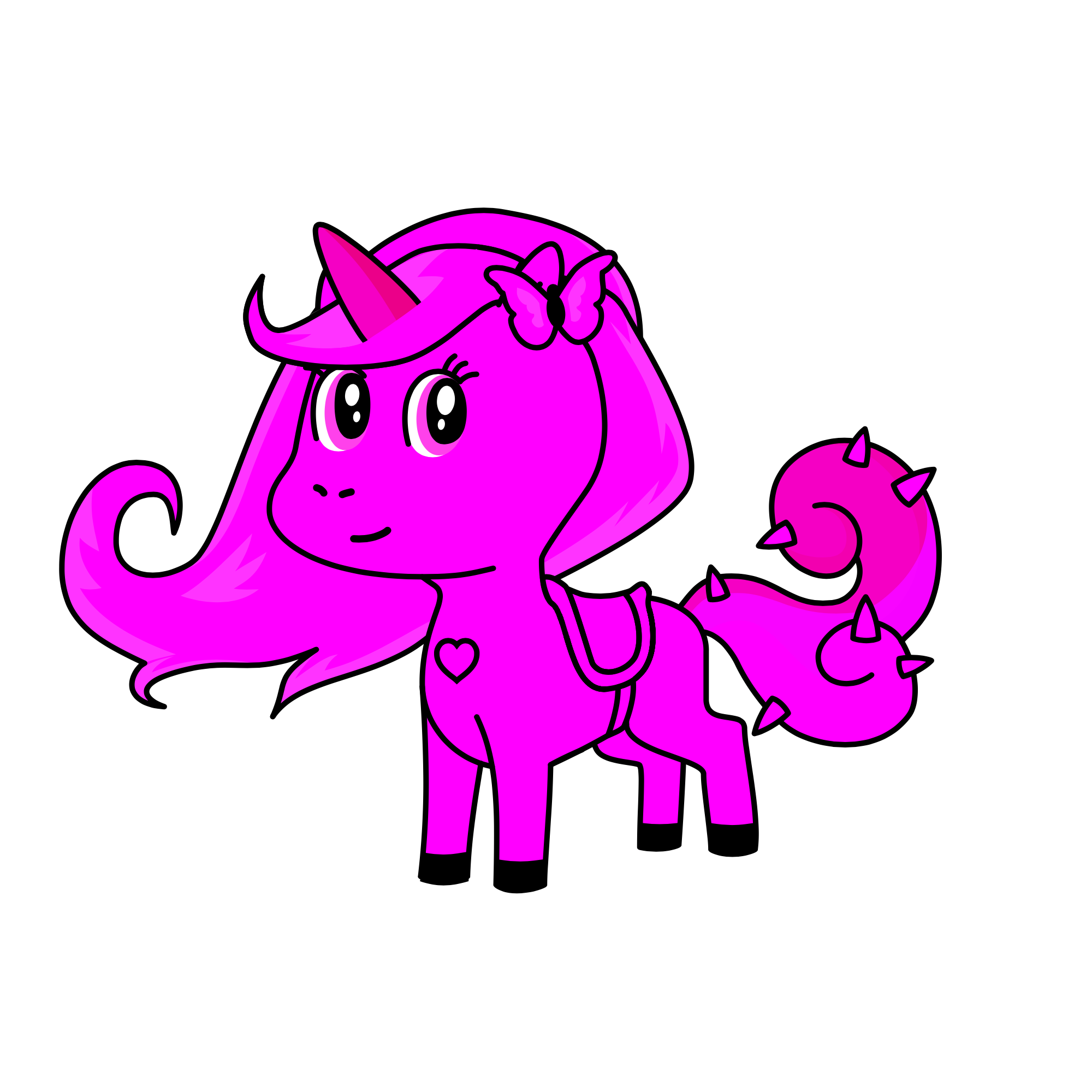 Pinky, the unicorn
