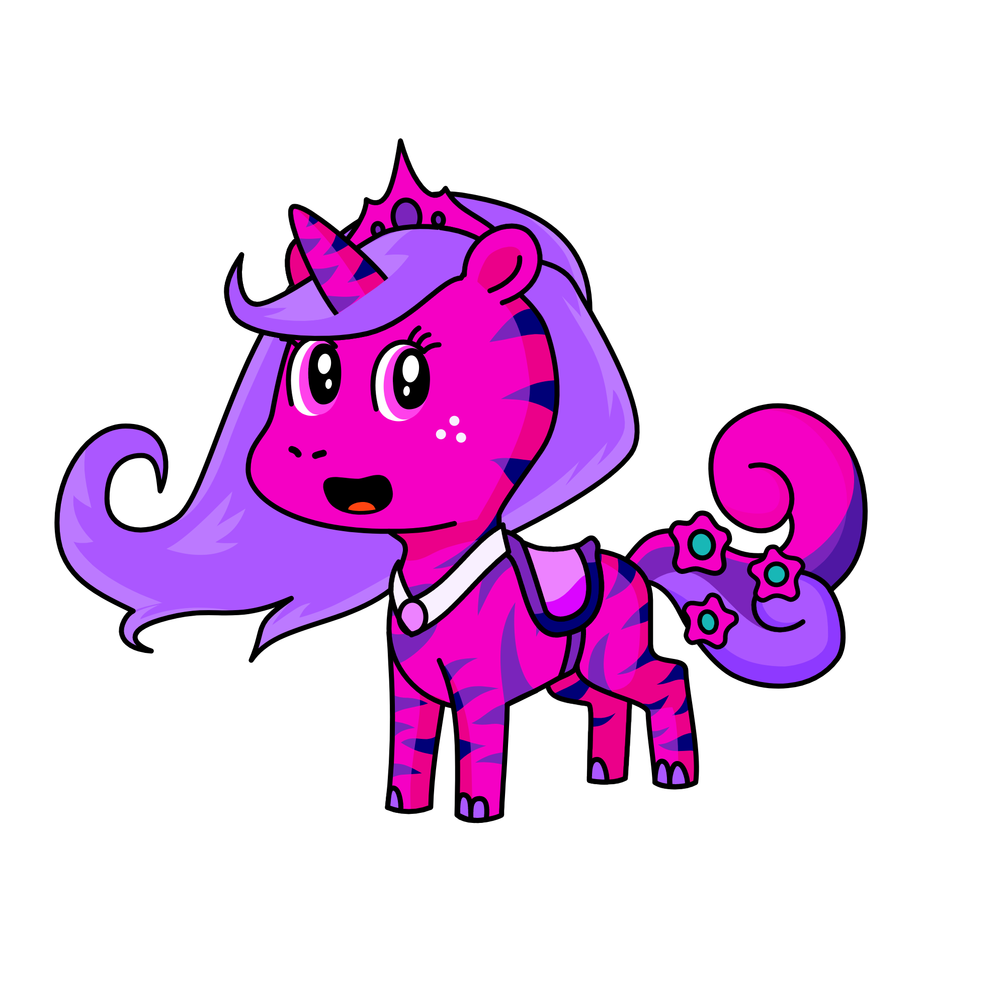Queen Pink , the unicorn