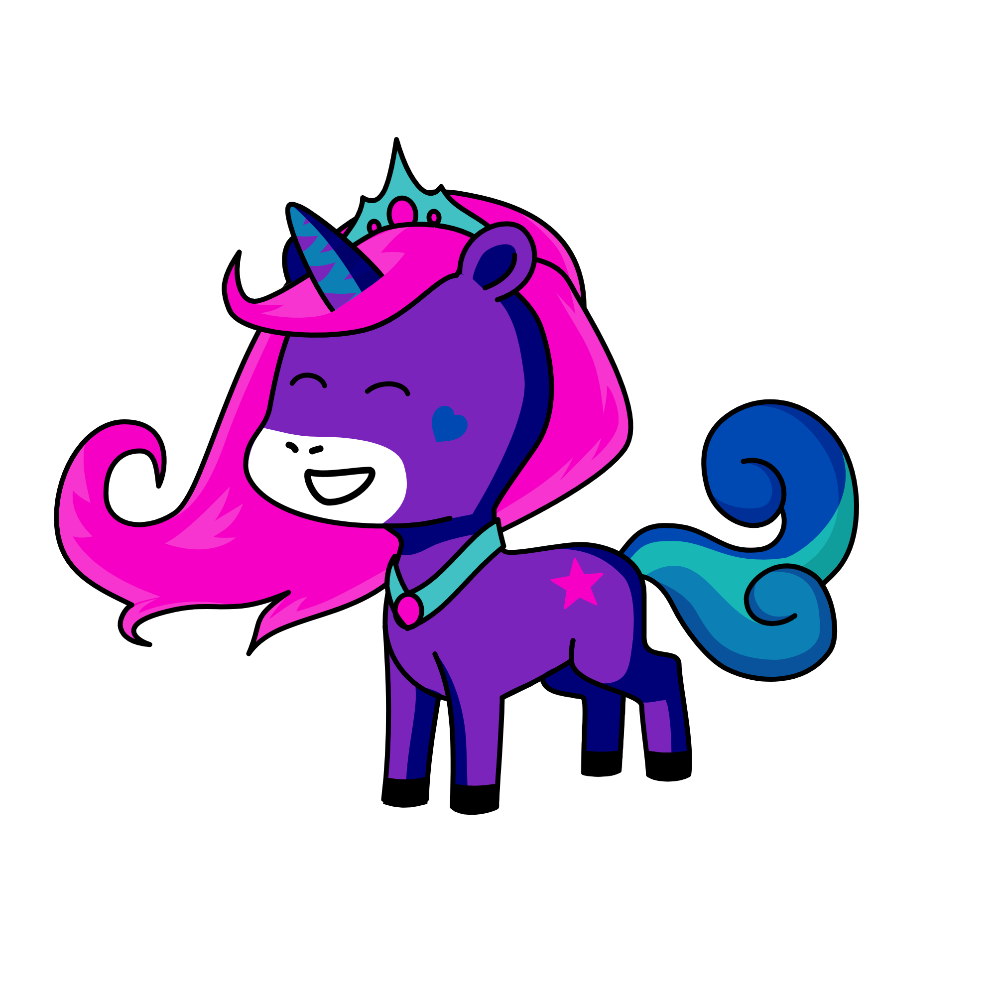 اميرة احلام الليل, the unicorn