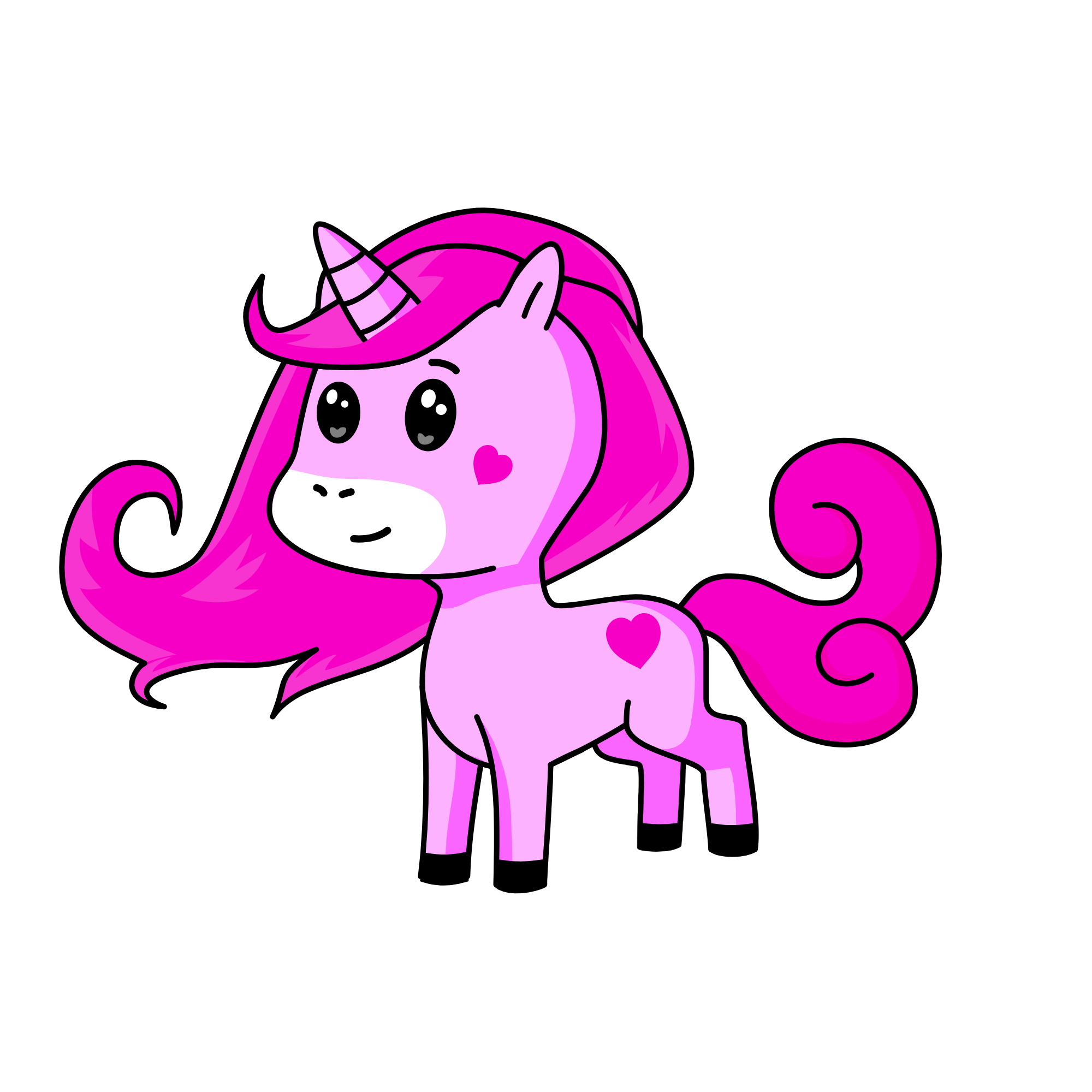 Pinky, the unicorn