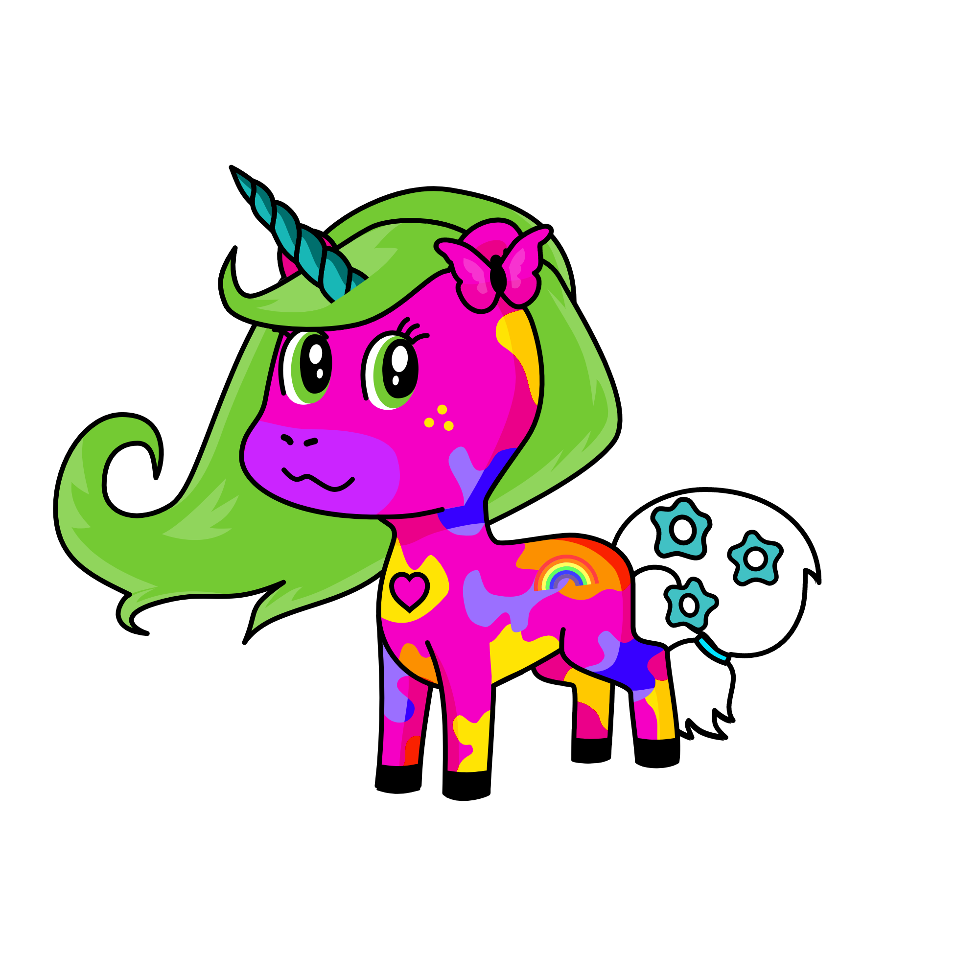 flower, the unicorn