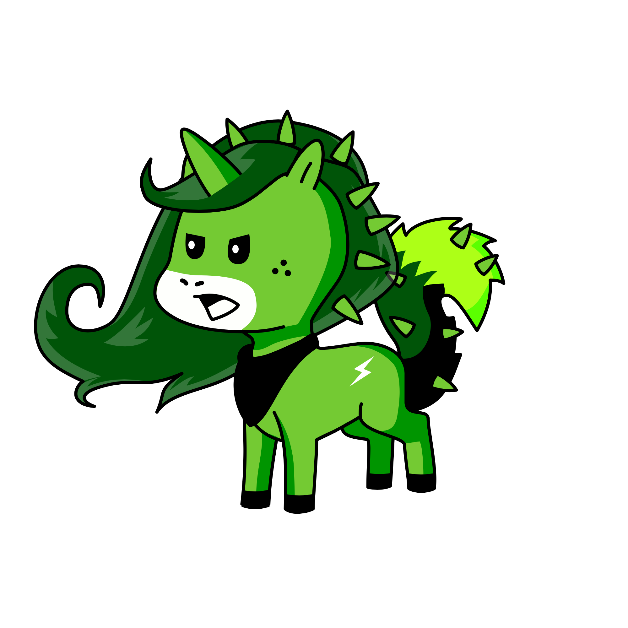 jade, the unicorn