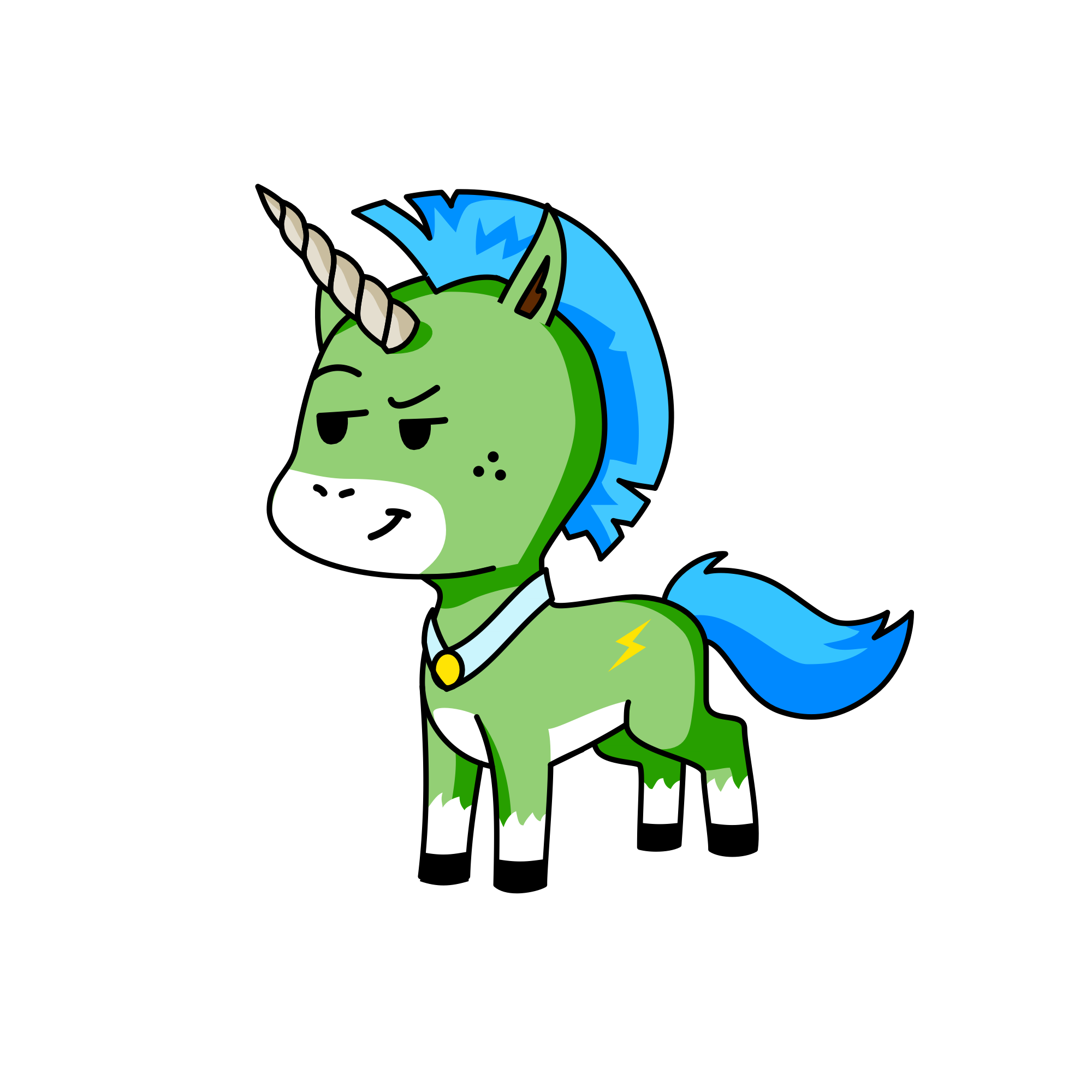 Cool, the unicorn