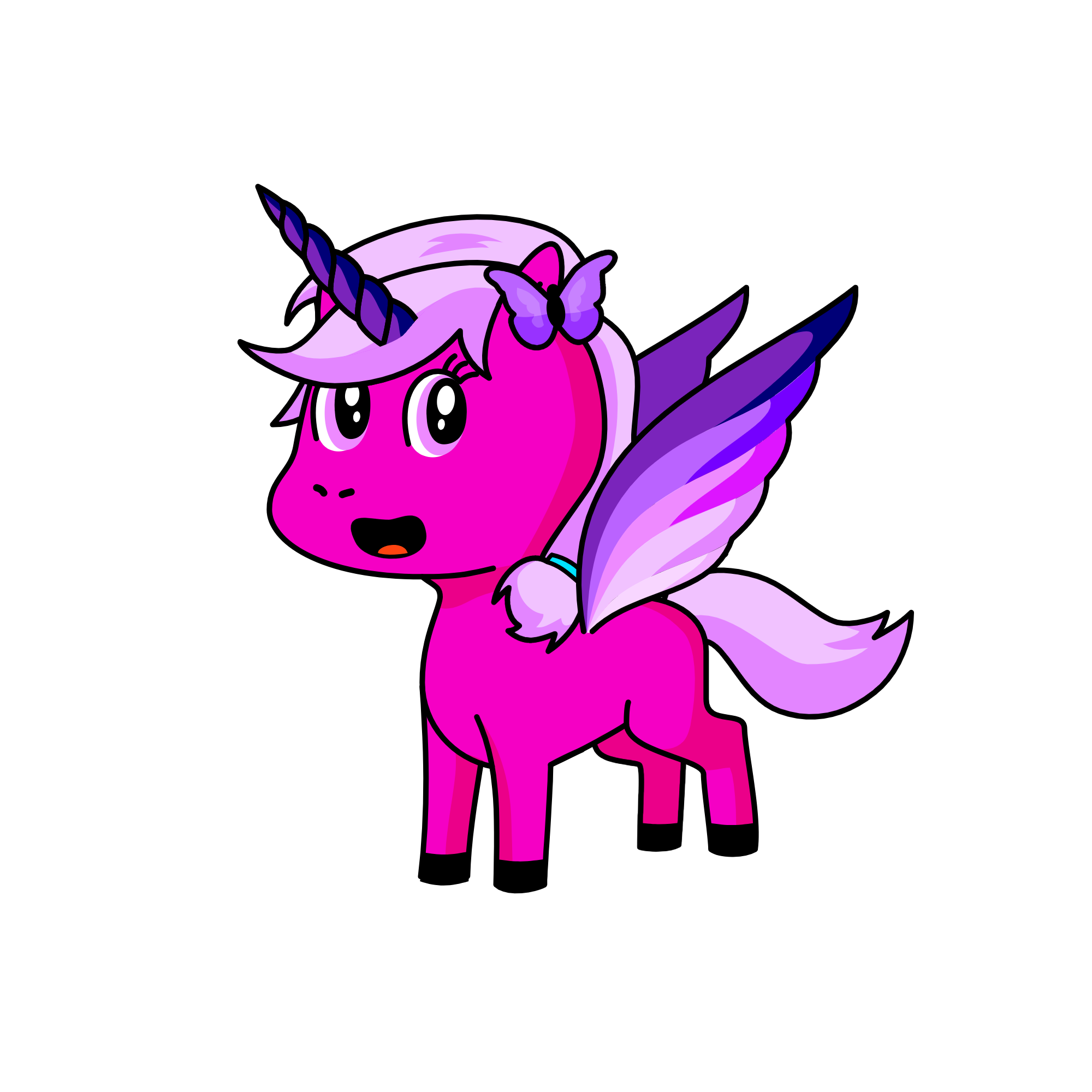 Lavender, the unicorn