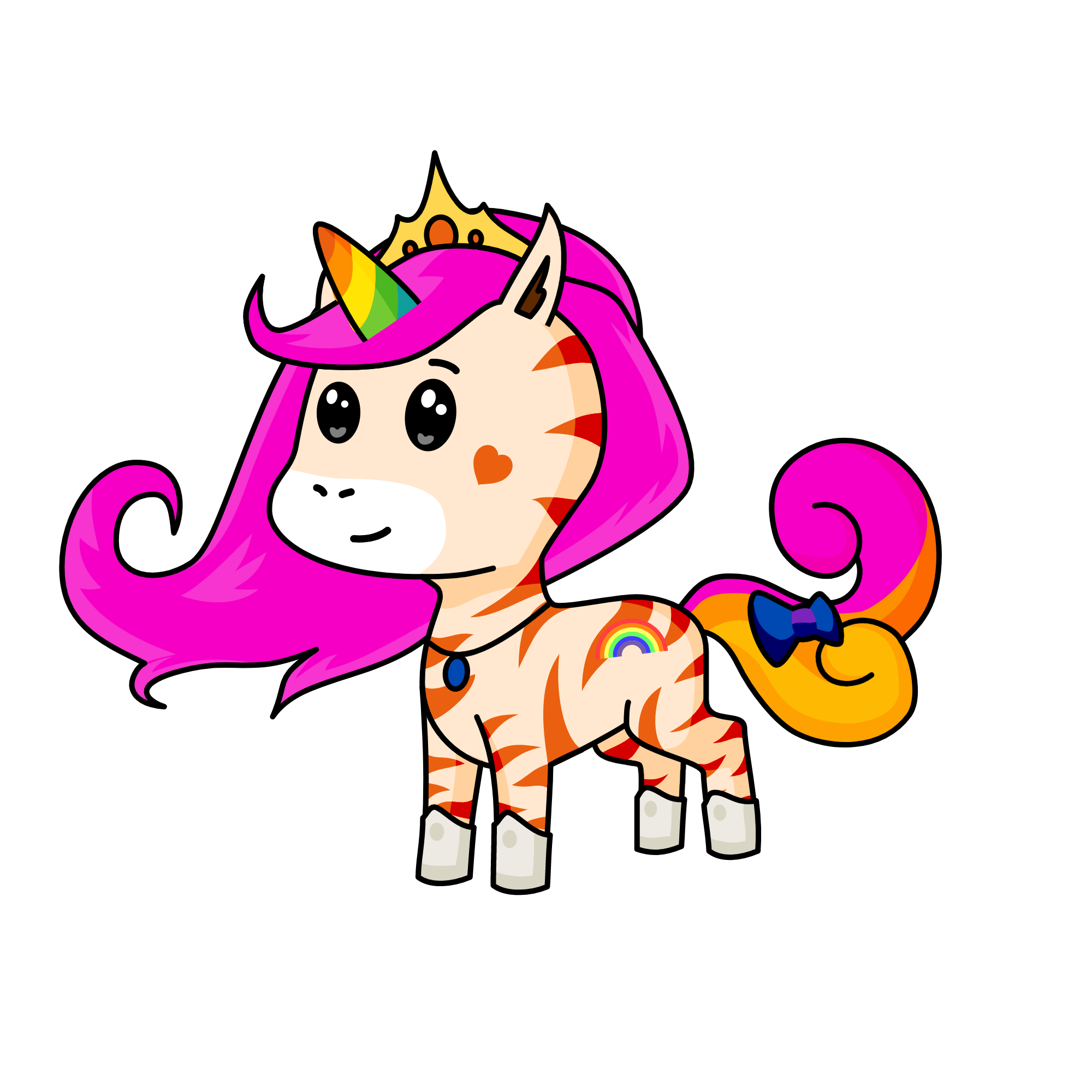 Rainbow, the unicorn