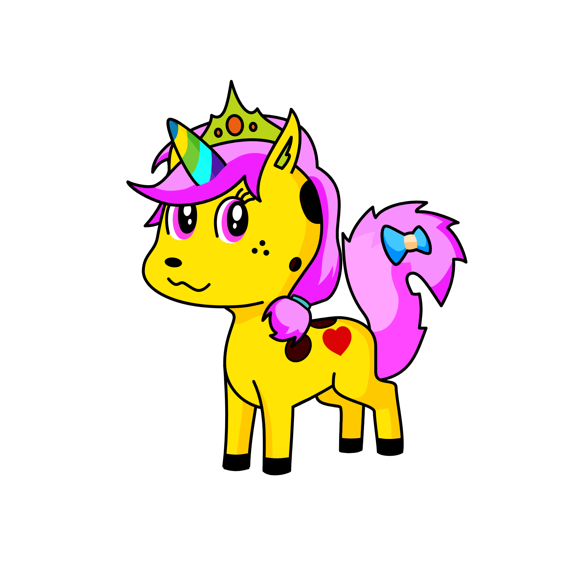 mia the rainbow unicorn, the unicorn