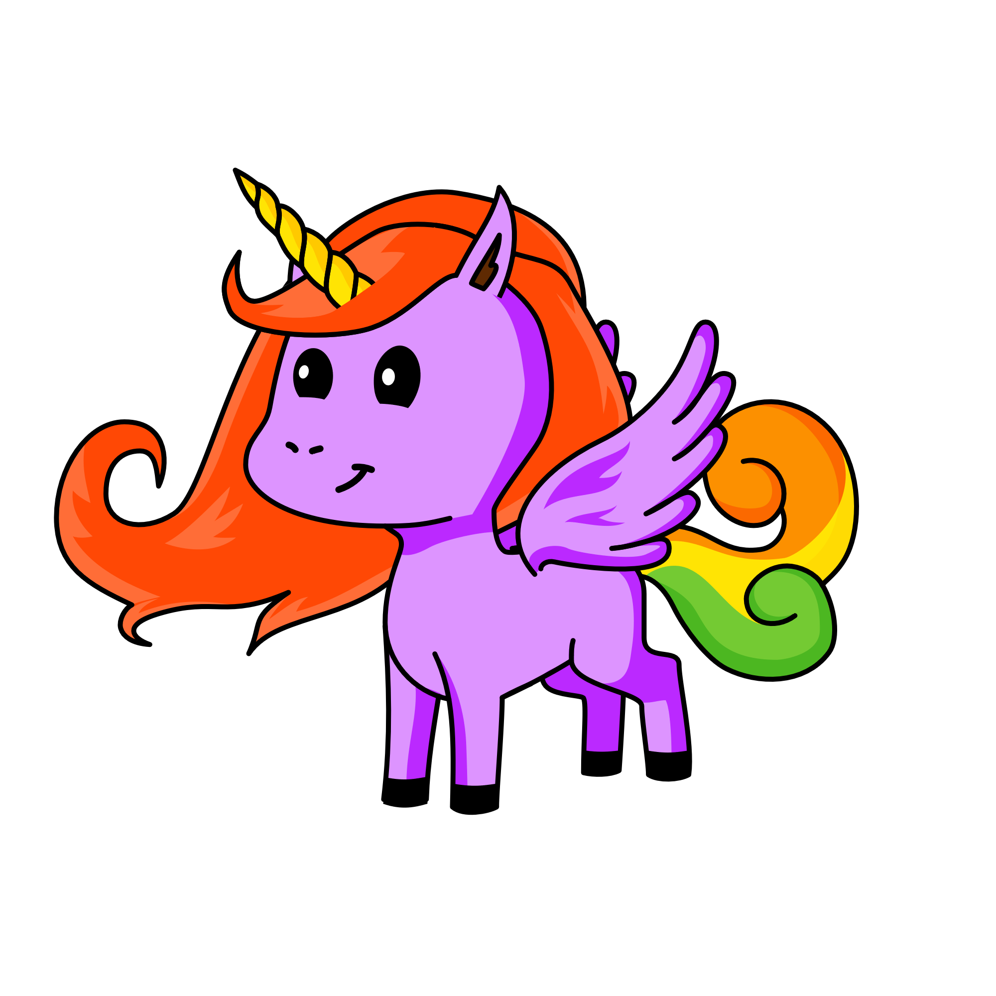 Cornify logo unicorn, the unicorn