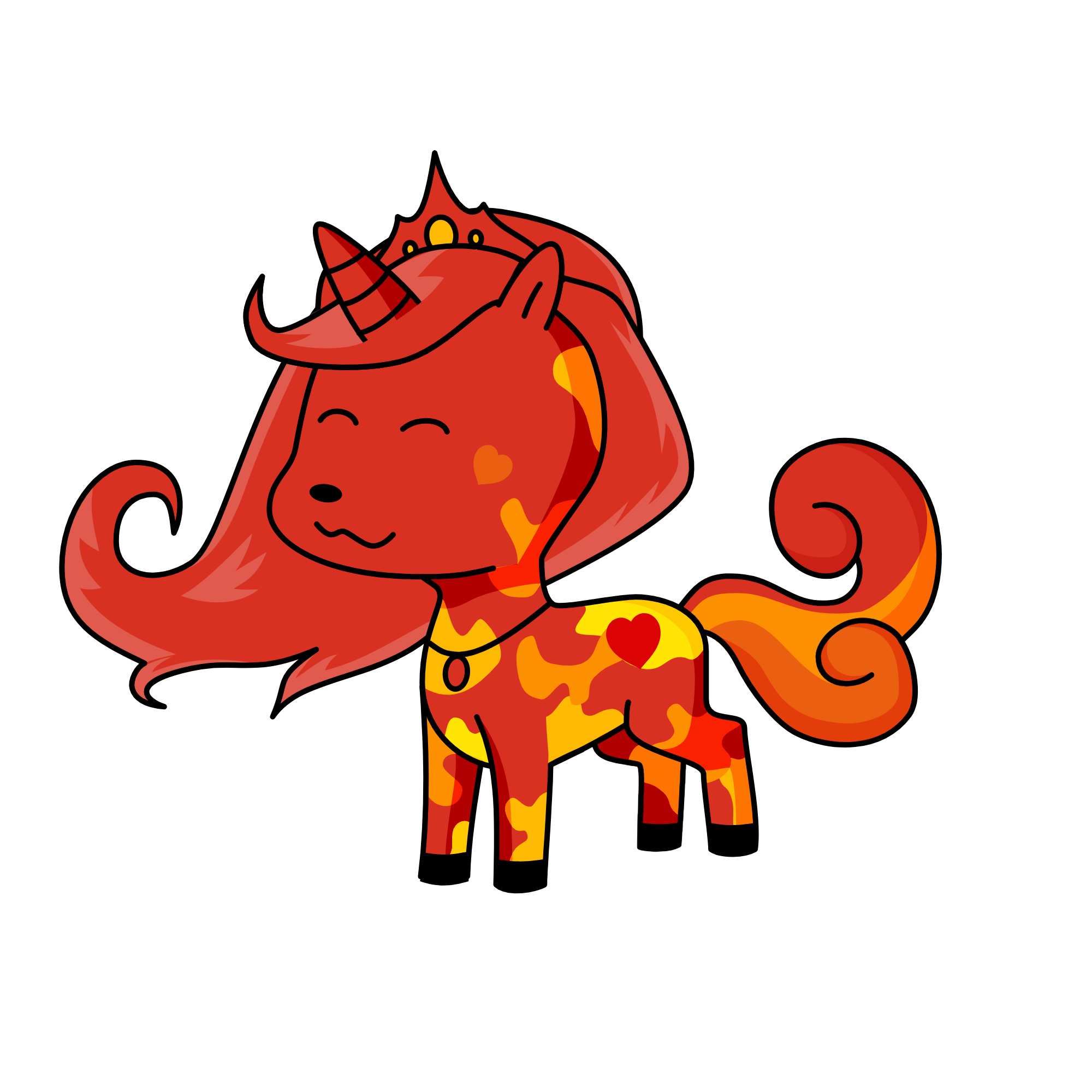 Fire, the unicorn
