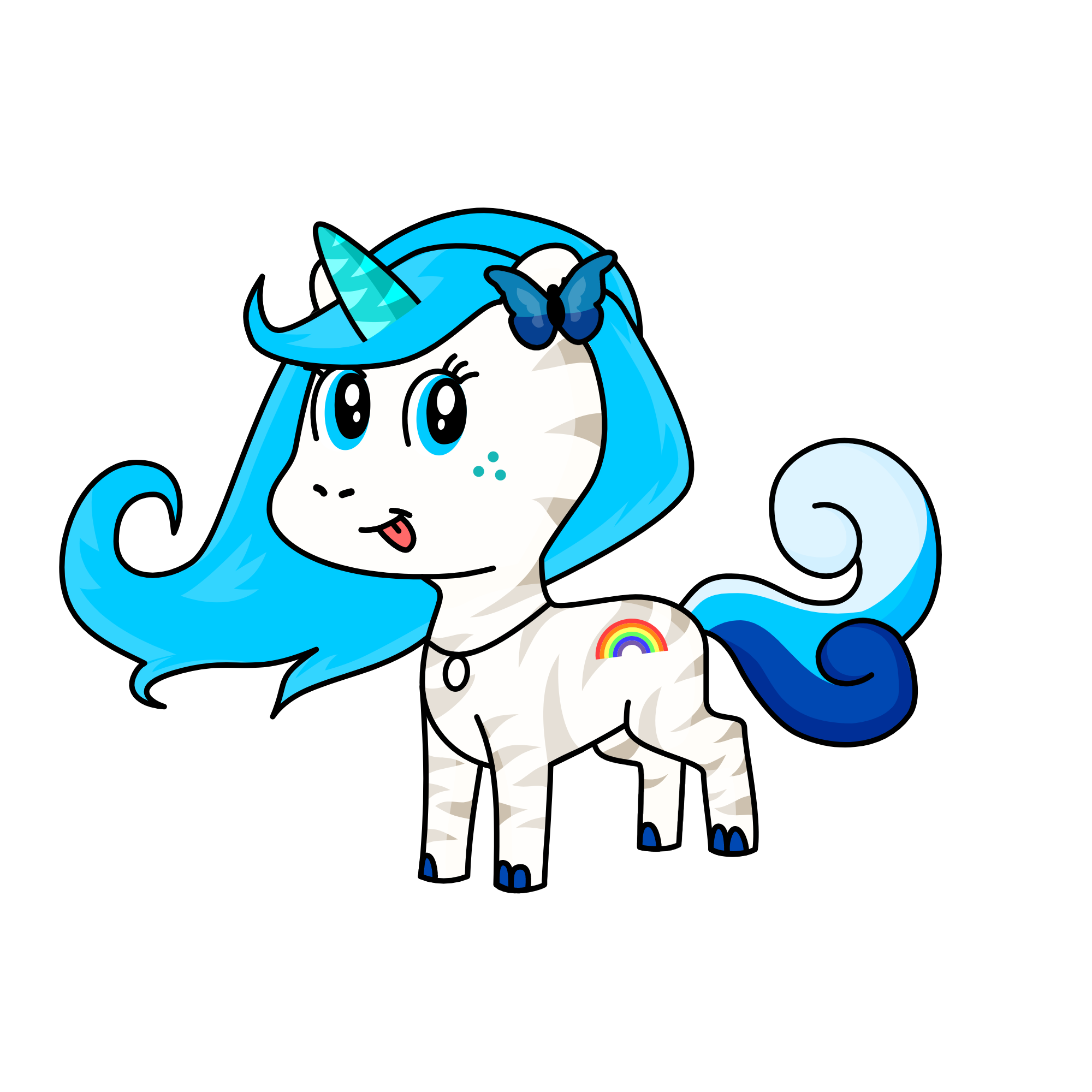 Bluedash, the unicorn