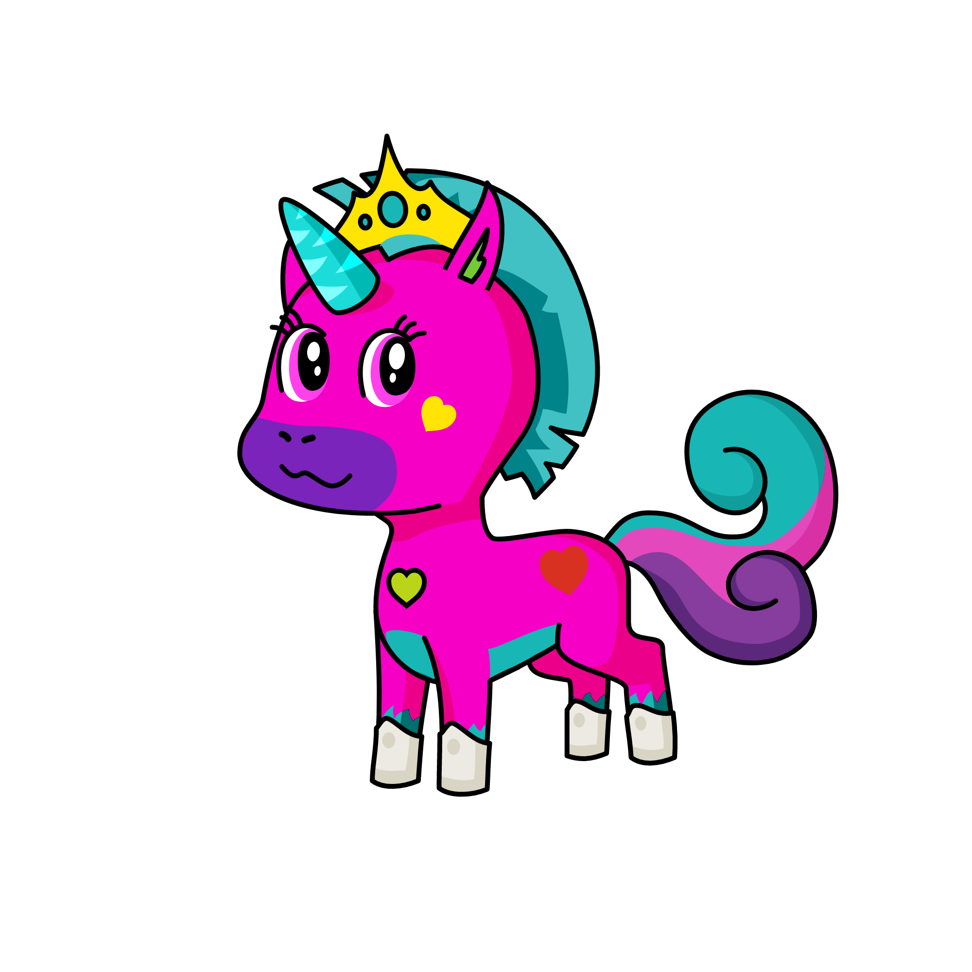 Cutey, the unicorn