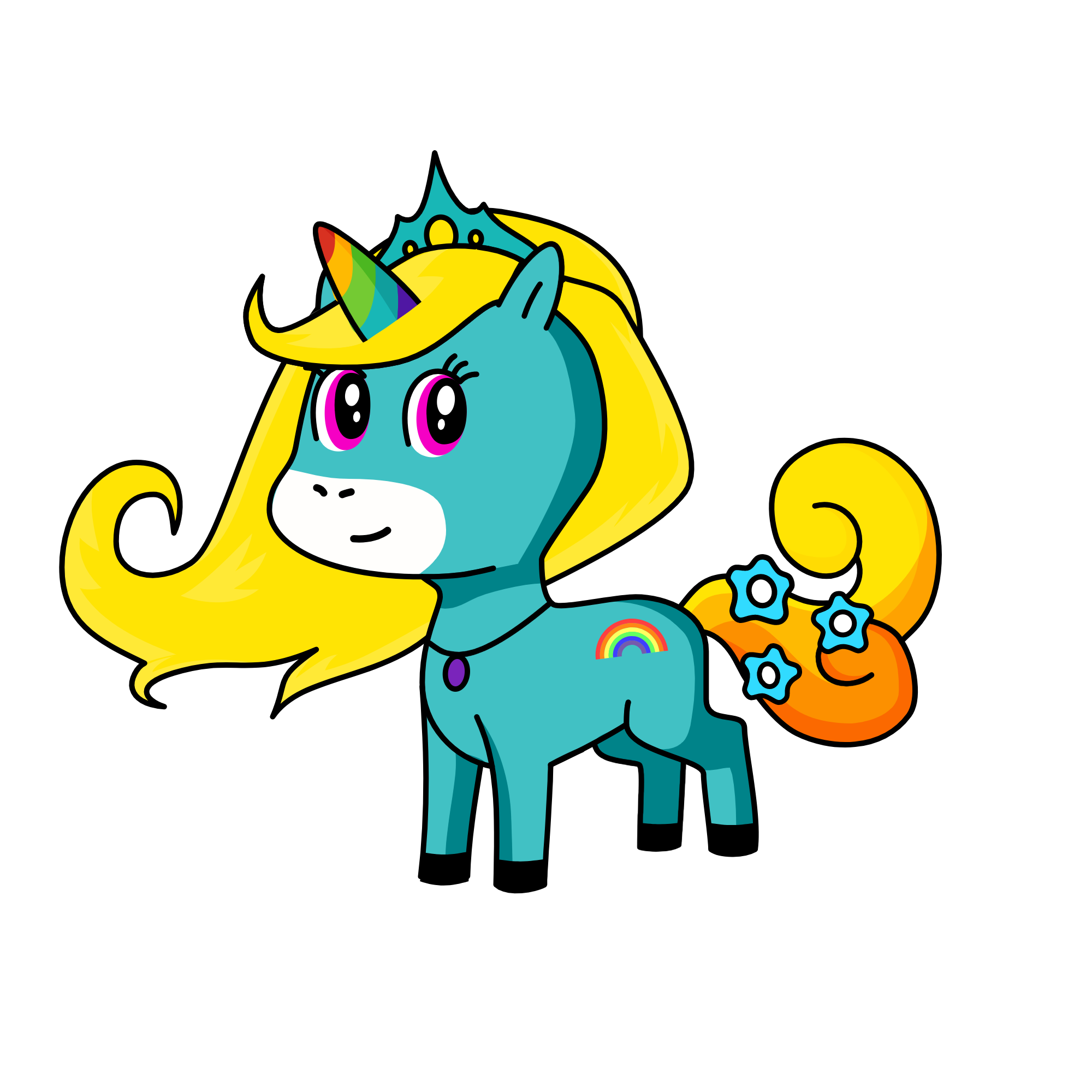 rainbow, the unicorn