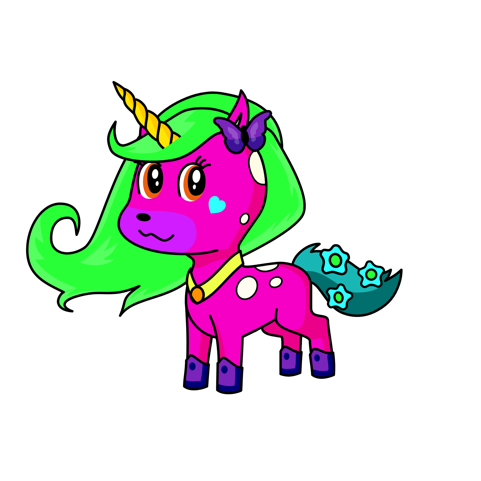 Neon? Yea Girl!, the unicorn