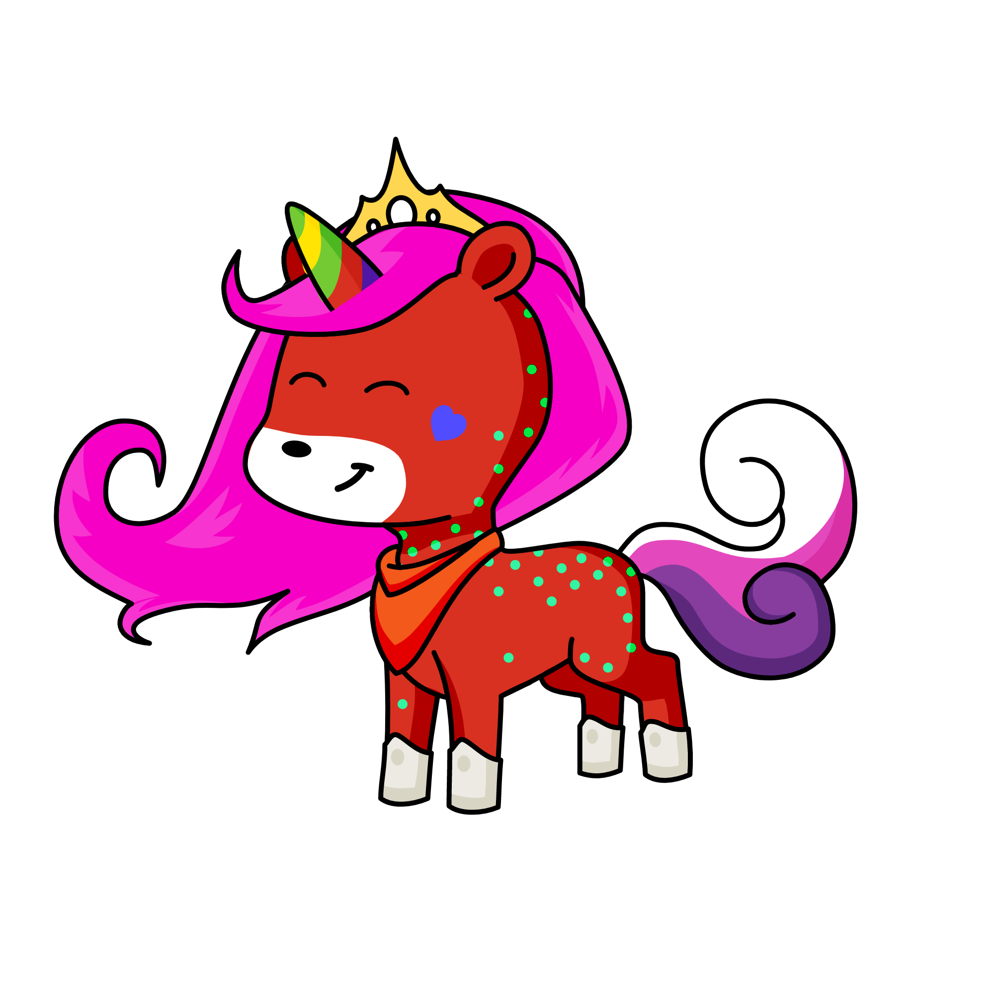 cystal love, the unicorn