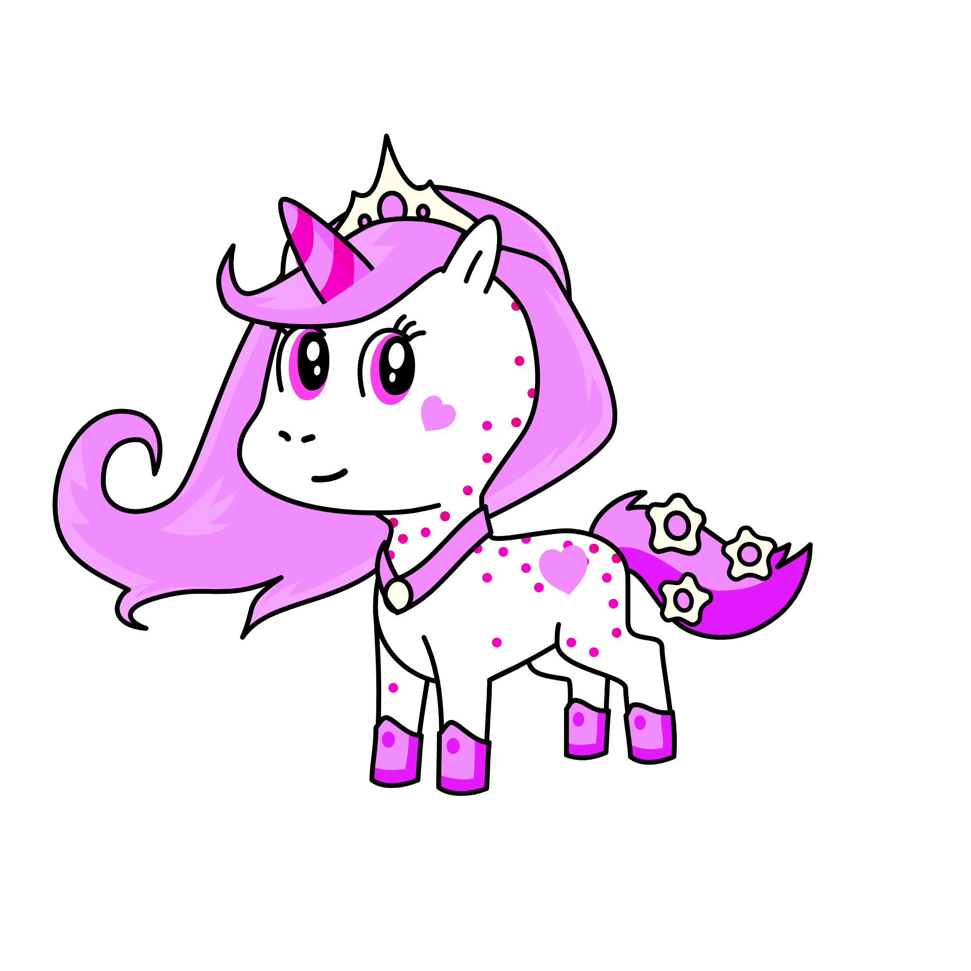 Pinky, the unicorn