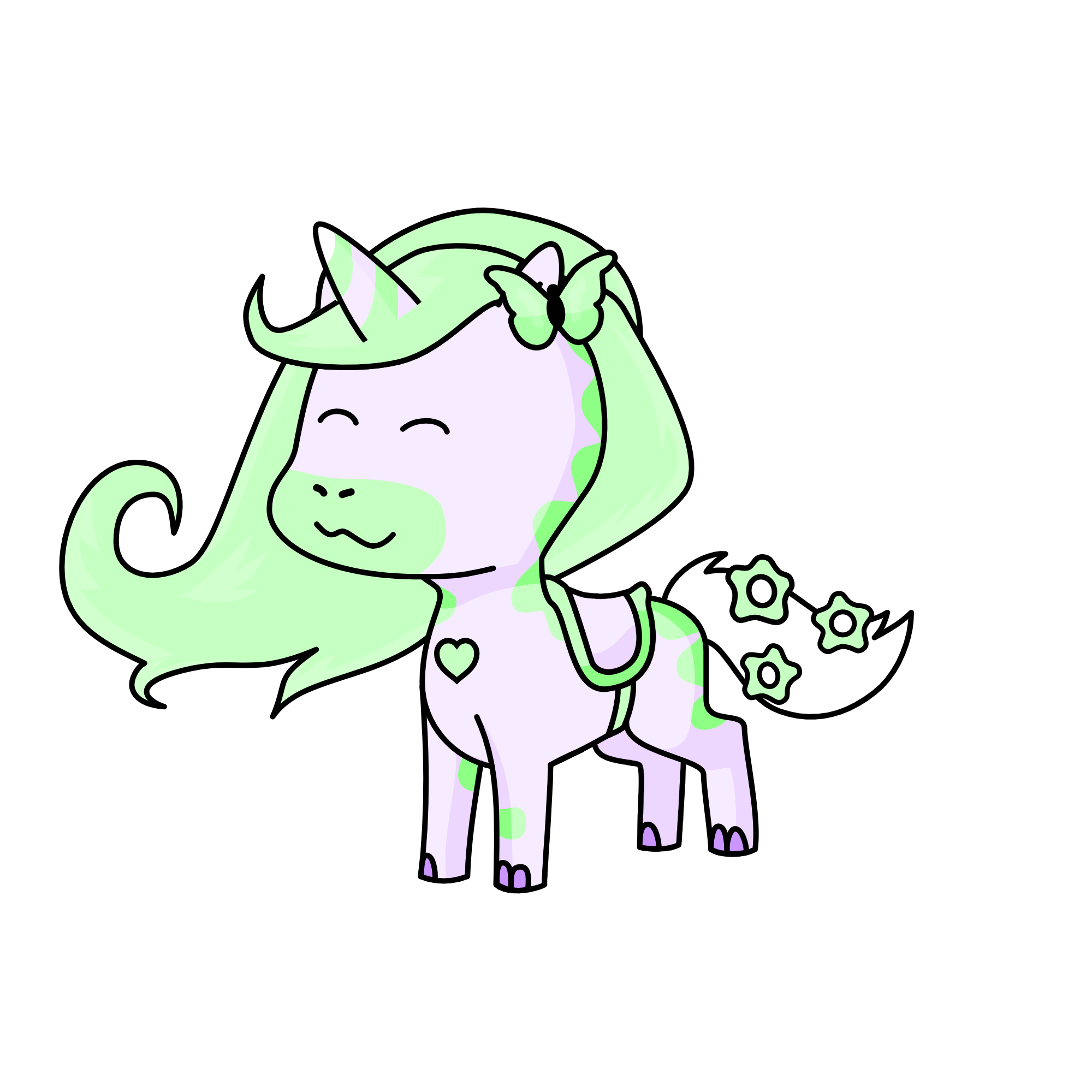 minty(´・ω・`), the unicorn