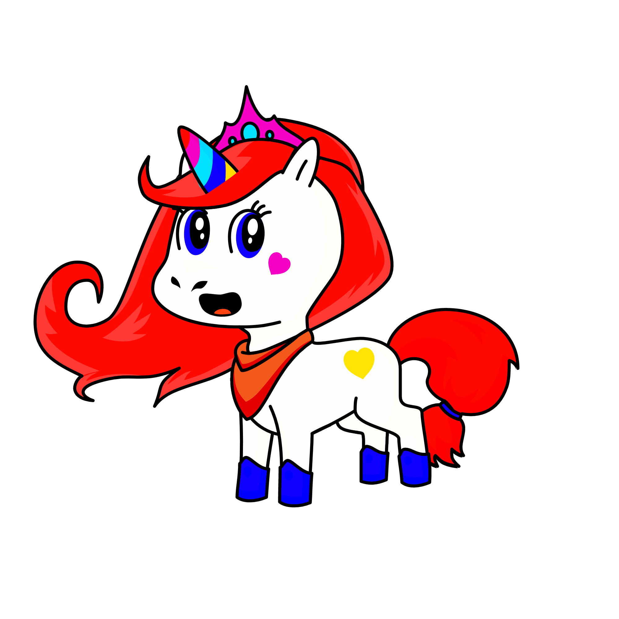 lovely master of friends, the unicorn